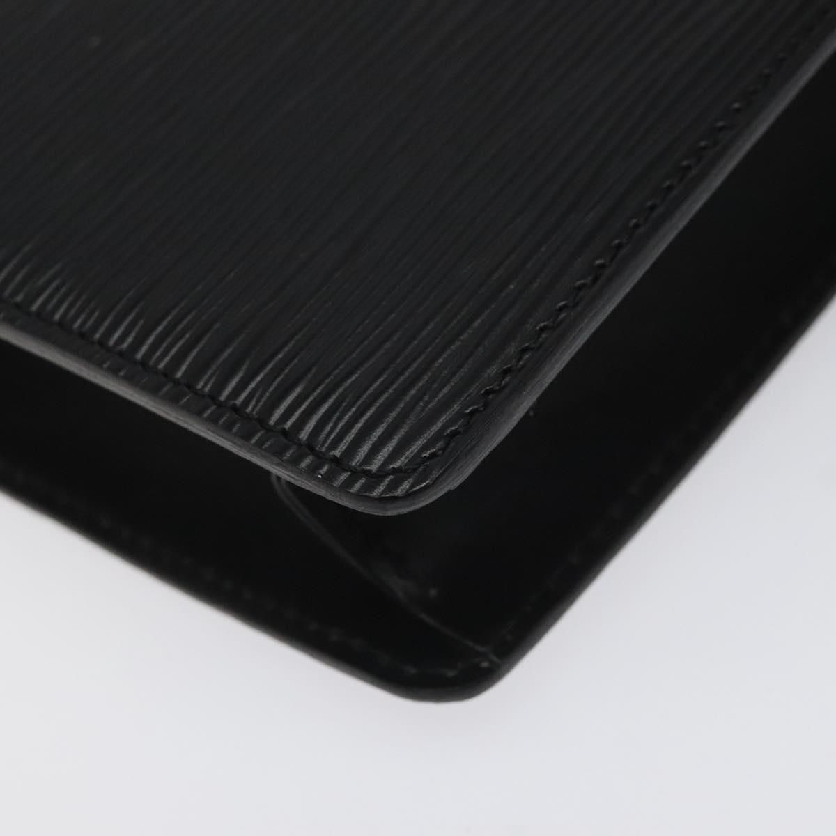 Louis Vuitton Epi Pochette Homme Clutch Bag Black Noir M 52522 Lv Auth