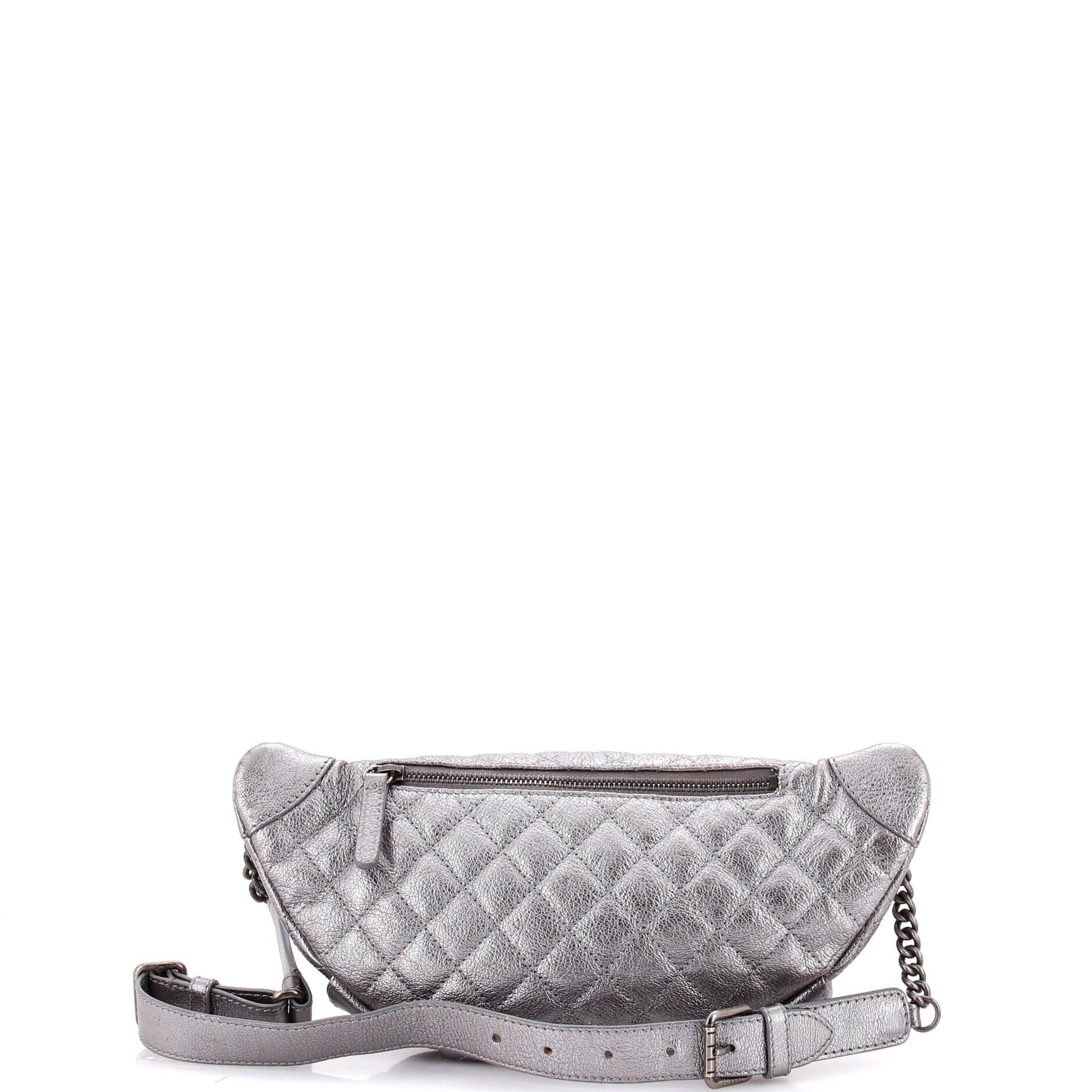 Chanel Banane Waist Bag Quilted Leather