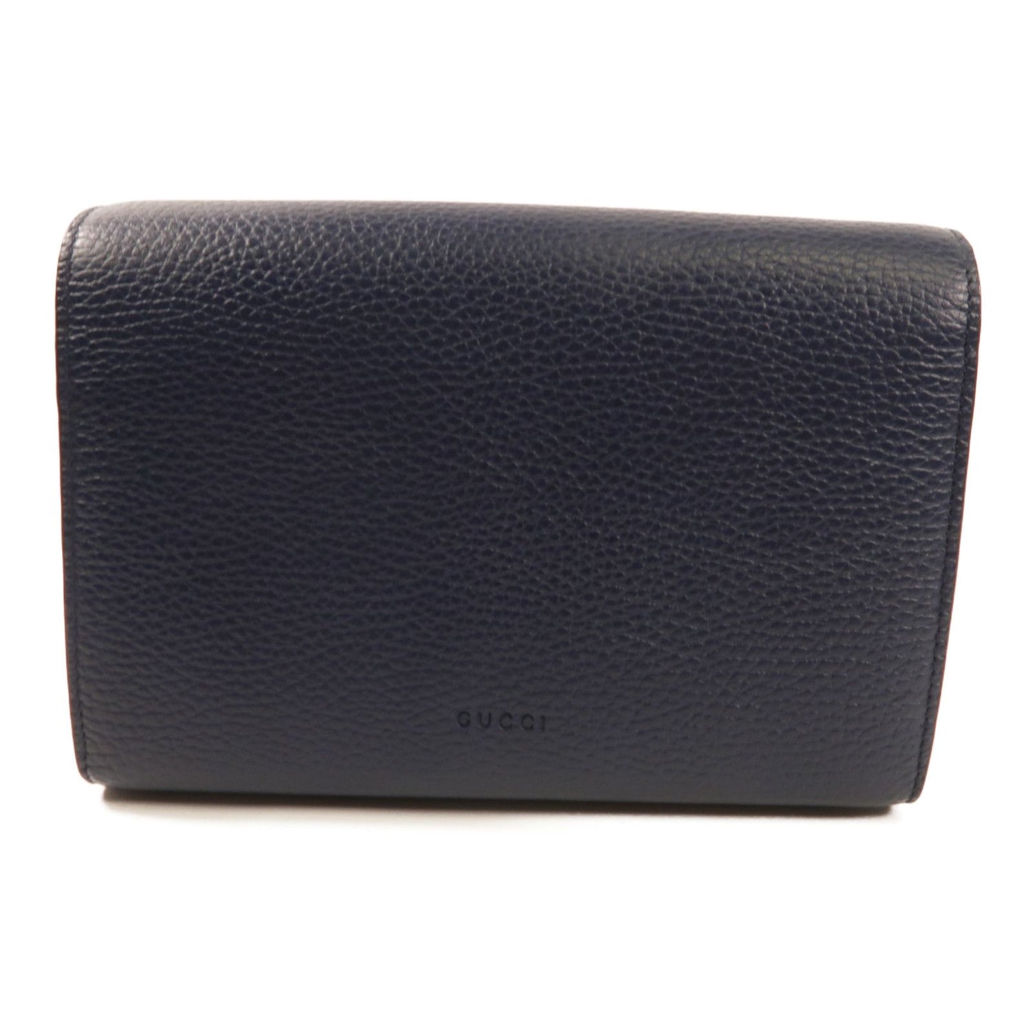 Gucci Dionysus Cowhide Leather Shoulder Bag Black Blue Calfskin (cowhide) 401231