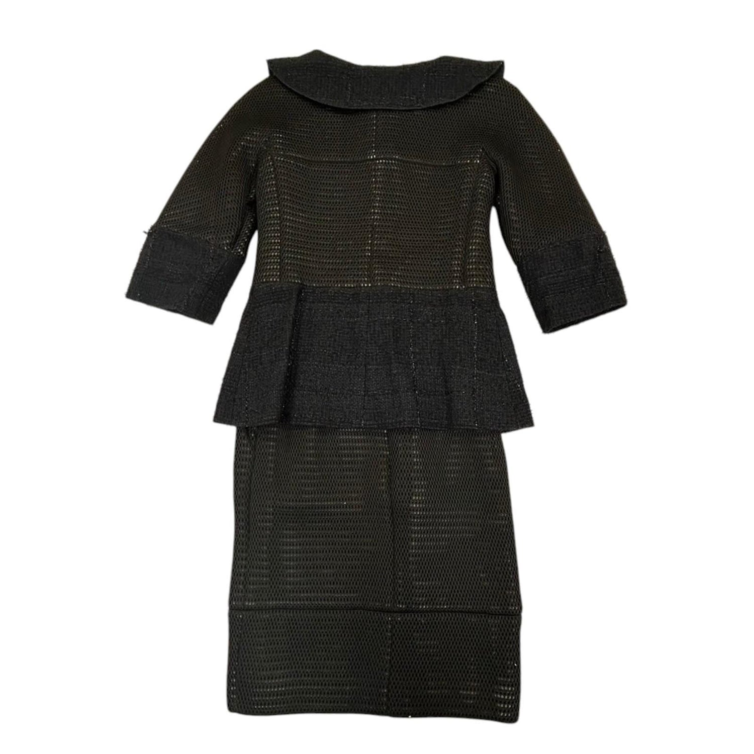 Chanel Jacket Skirt Setup P 45896w 05279 Nylon Black 34 Cc Coco