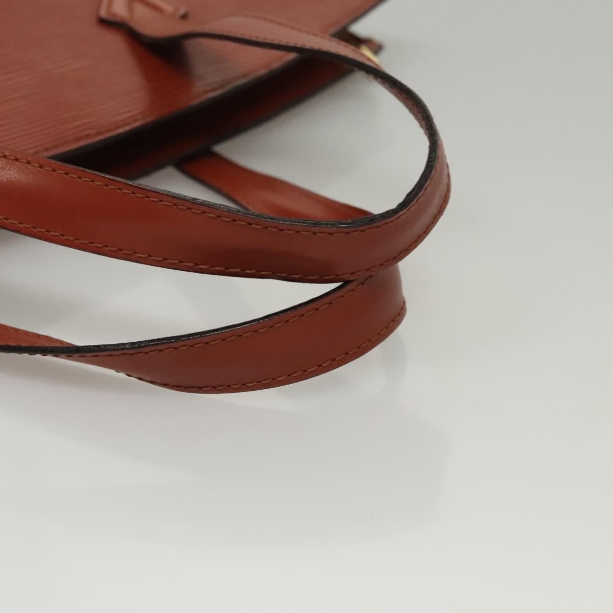 Louis Vuitton Epi Saint Jacques Hand Bag Brown M 52263 Lv Auth