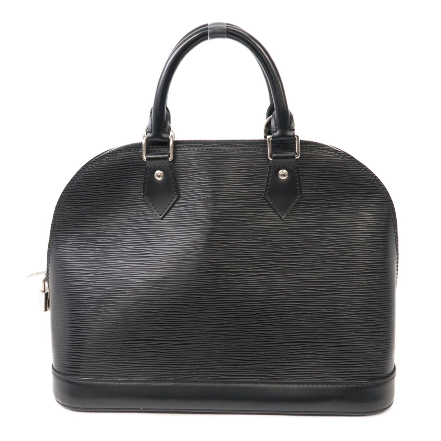 Louis Vuitton Epi Alma Pm Silver Handbag Black Black Black Handbag M 40302