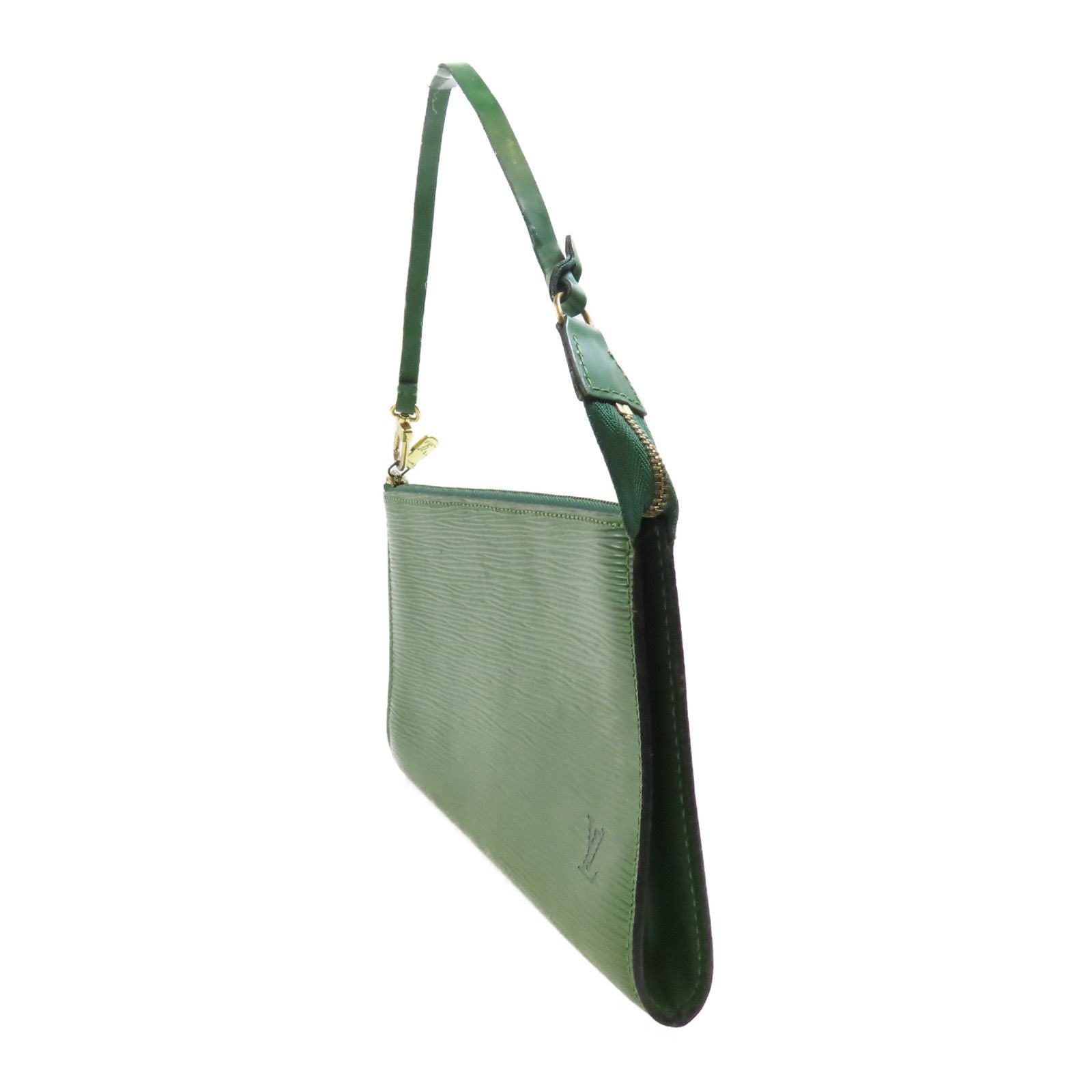 Louis Vuitton Epi Pochette Accessories Kanagi Hand-turned Bag Green Color Green Handbag M 52944