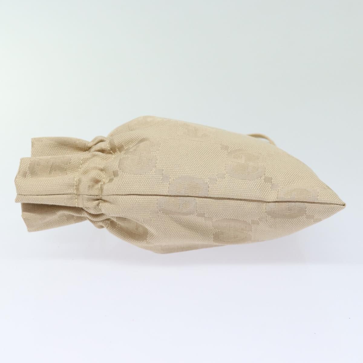 Gucci Gg Canvas Pouch Beige 039 1047 Auth