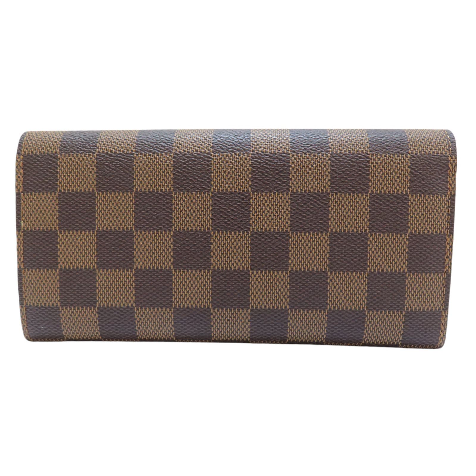 Louis Vuitton Emilie Wallet Damier Ebene Canvas N 63019