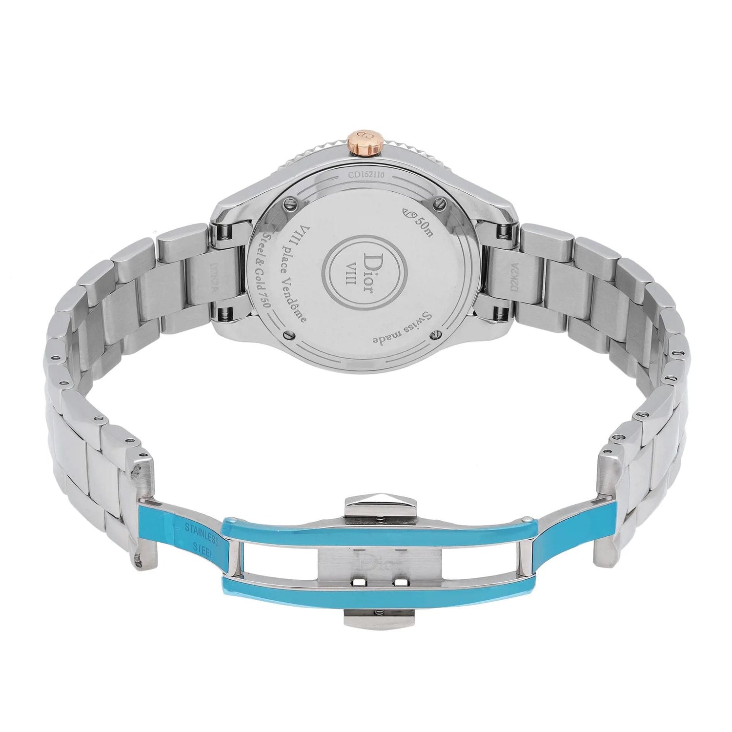 Christian Dior VIII Montaigne Steel Diamond MOP Dial Ladies CD1521I0M001