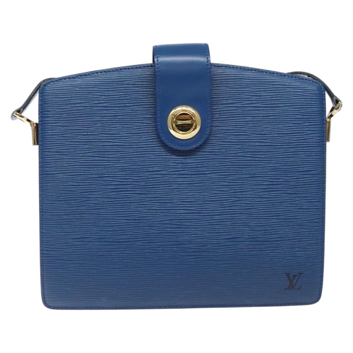 Louis Vuitton Epi Capuchin Shoulder Bag Blue M 52345 Lv Auth