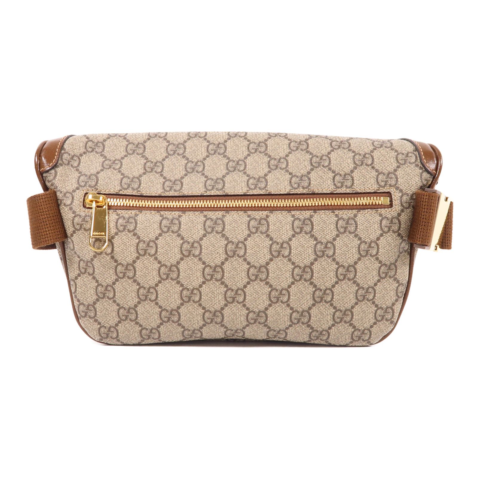 Gucci GG Supreme Monogram Textured Calfskin Retro Interlocking G Belt Bag