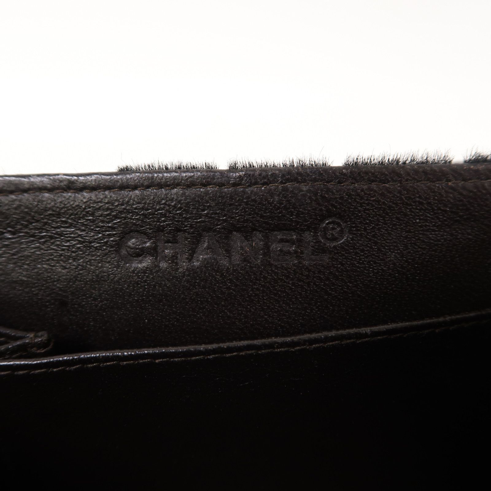 Chanel Black Horsehair 2.55 Chain Shoulder Gold Chain Shoulder Back Bag Black Shoulder Bag Ot