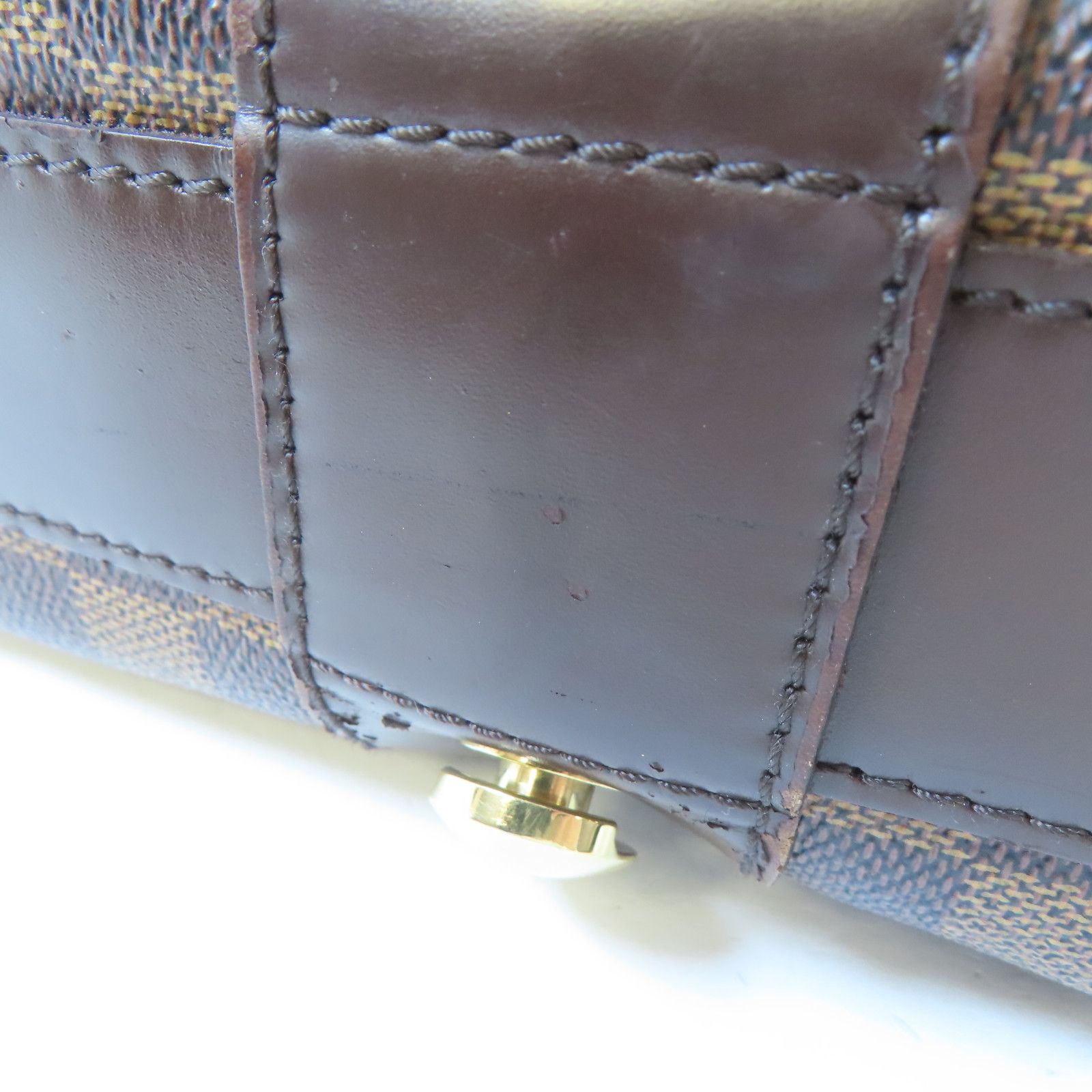 Louis Vuitton Damier Bastille Golden Shoulder Bag Full Color Brown Shoulder Bag N 45258