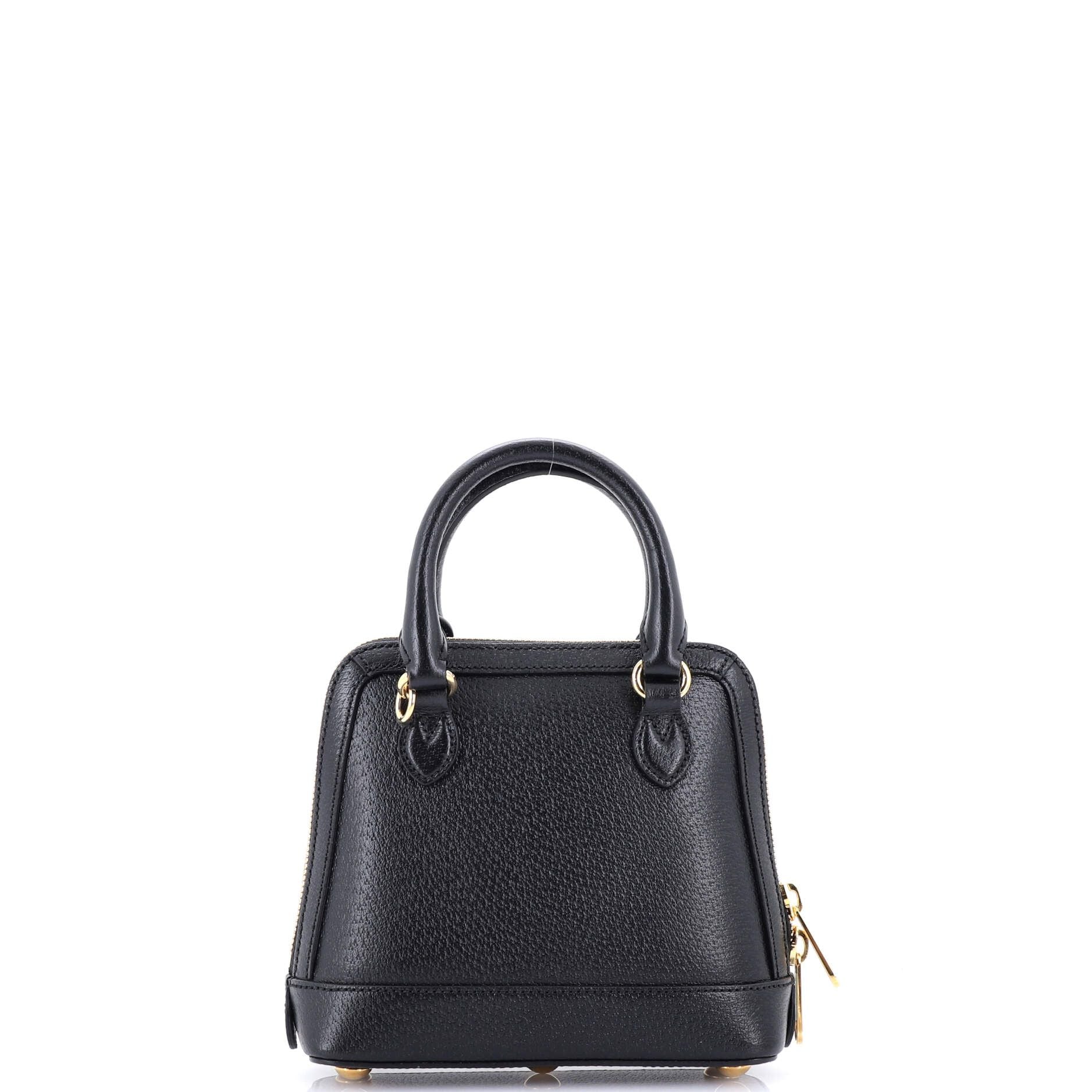 Gucci X Adidas Horsebit 1955 Top Handle Bag Leather With Applique Mini