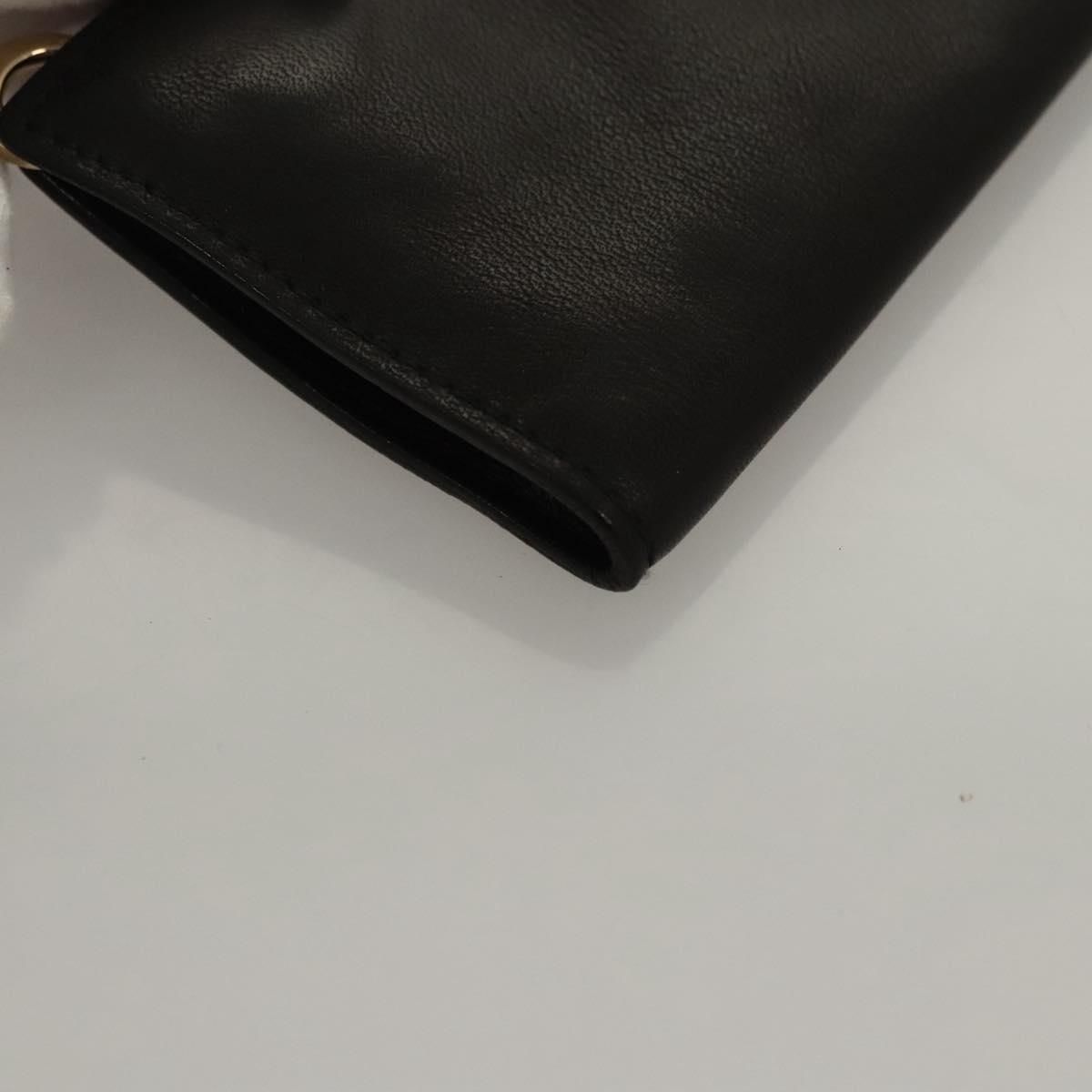 Bottega Veneta Pouch Leather Black Auth