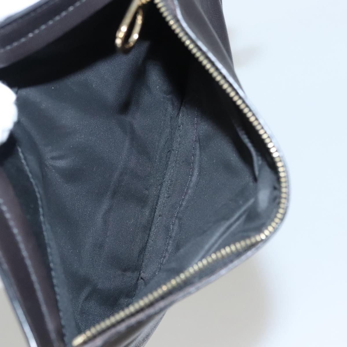 Bottega Veneta Pouch Leather Black Auth