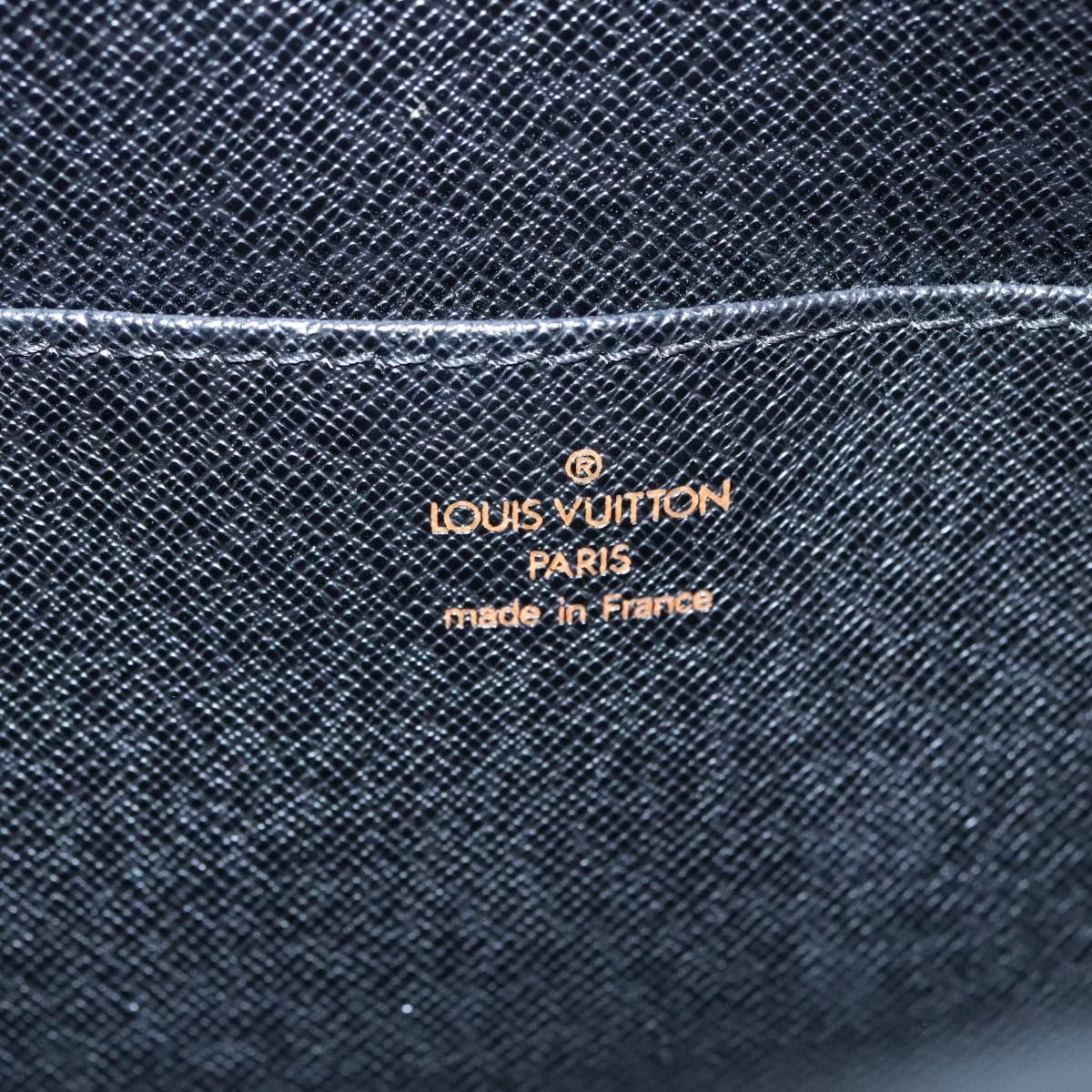 Louis Vuitton Epi Pochette Homme Clutch Bag Black Noir M 52522 Lv Auth