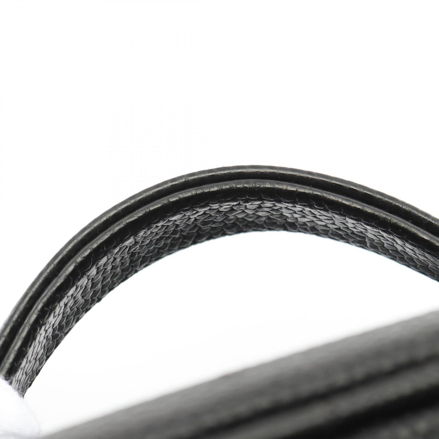 Chanel Black Coco Mark Handbag Leather Grained Calfskin A 01998