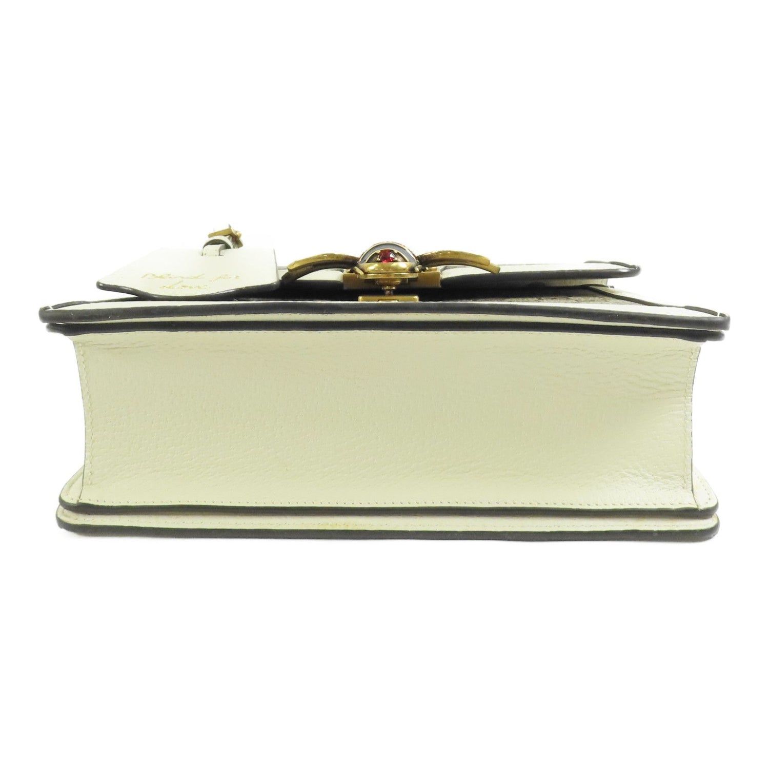 Gucci GG Supreme Monogram Small Queen Margaret Top Handle Bag Beige White