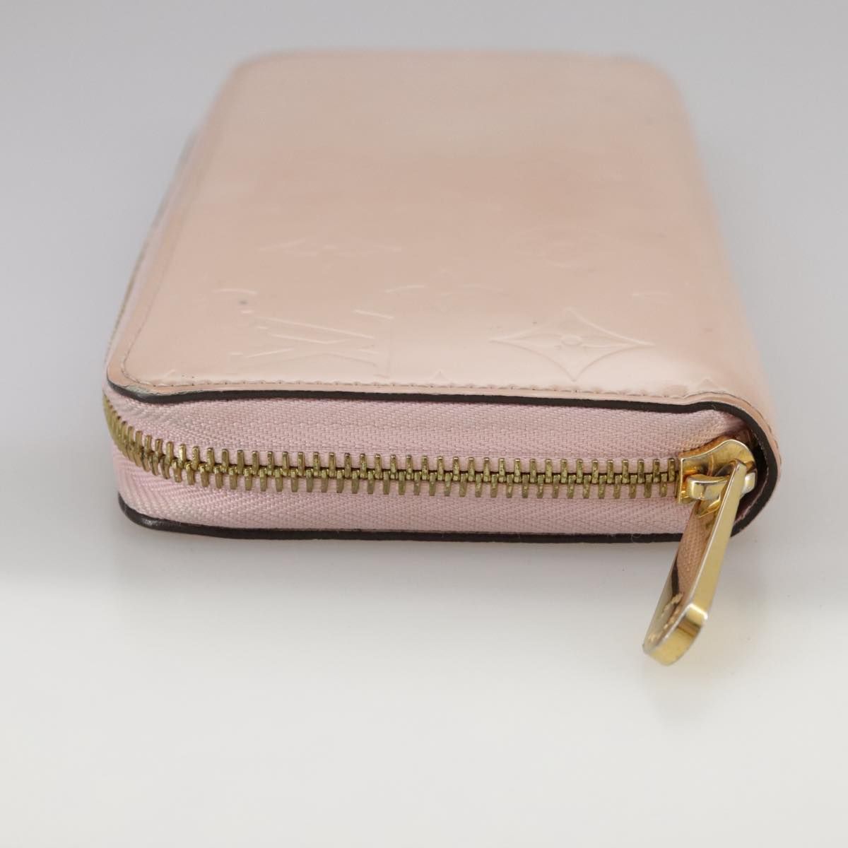 Louis Vuitton Vernis Zippy Wallet Rose Valerine M 93522 Lv Auth