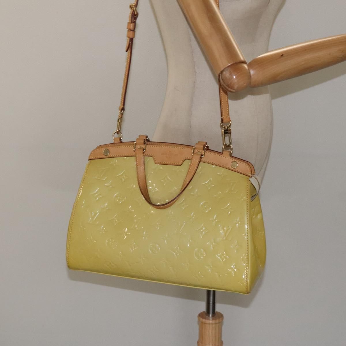 Louis Vuitton Vernis Blair Mm Bag 2way Broncorail M 91456 Lv Auth