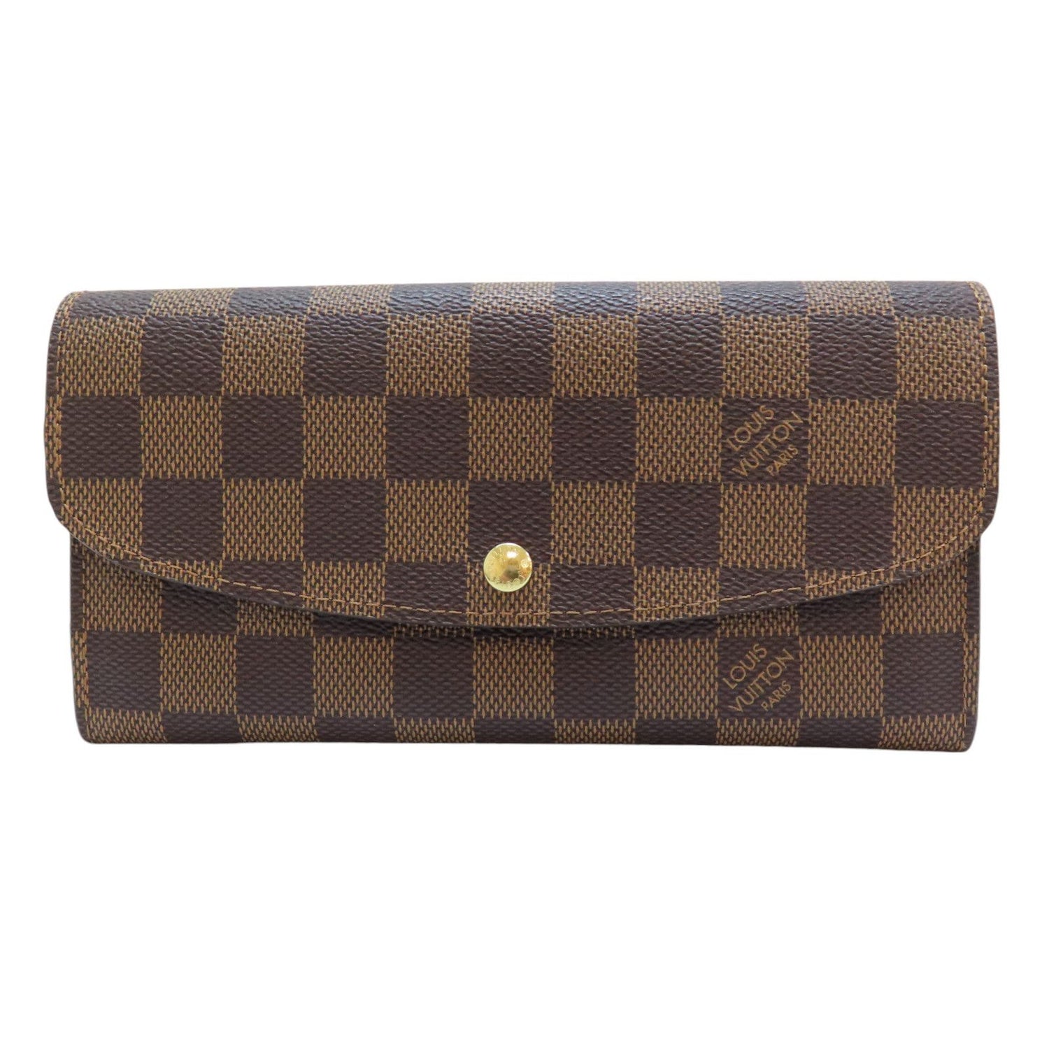 Louis Vuitton Emilie Wallet Damier Ebene Canvas N 63019