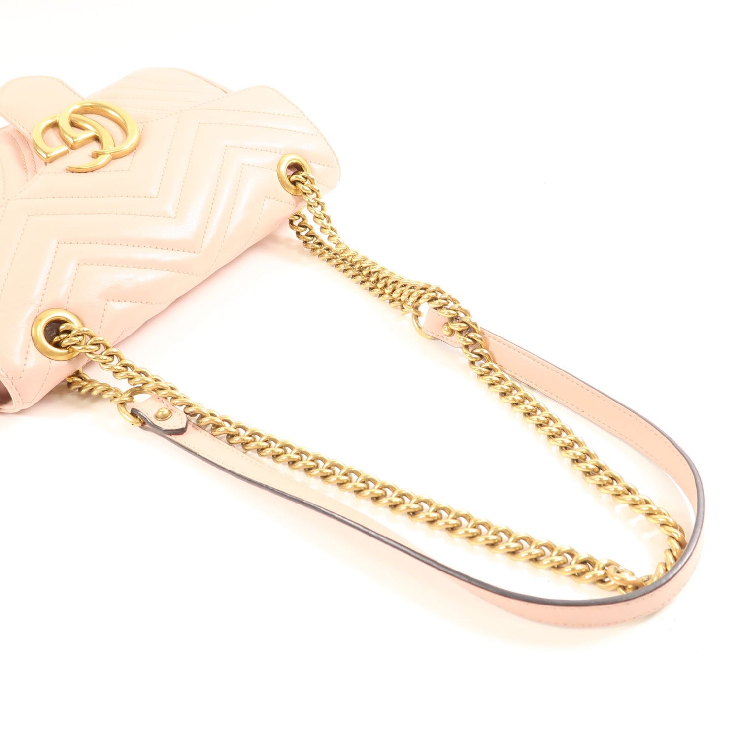 Gucci Small GG Marmont Flap Bag, Matelasse Chevron