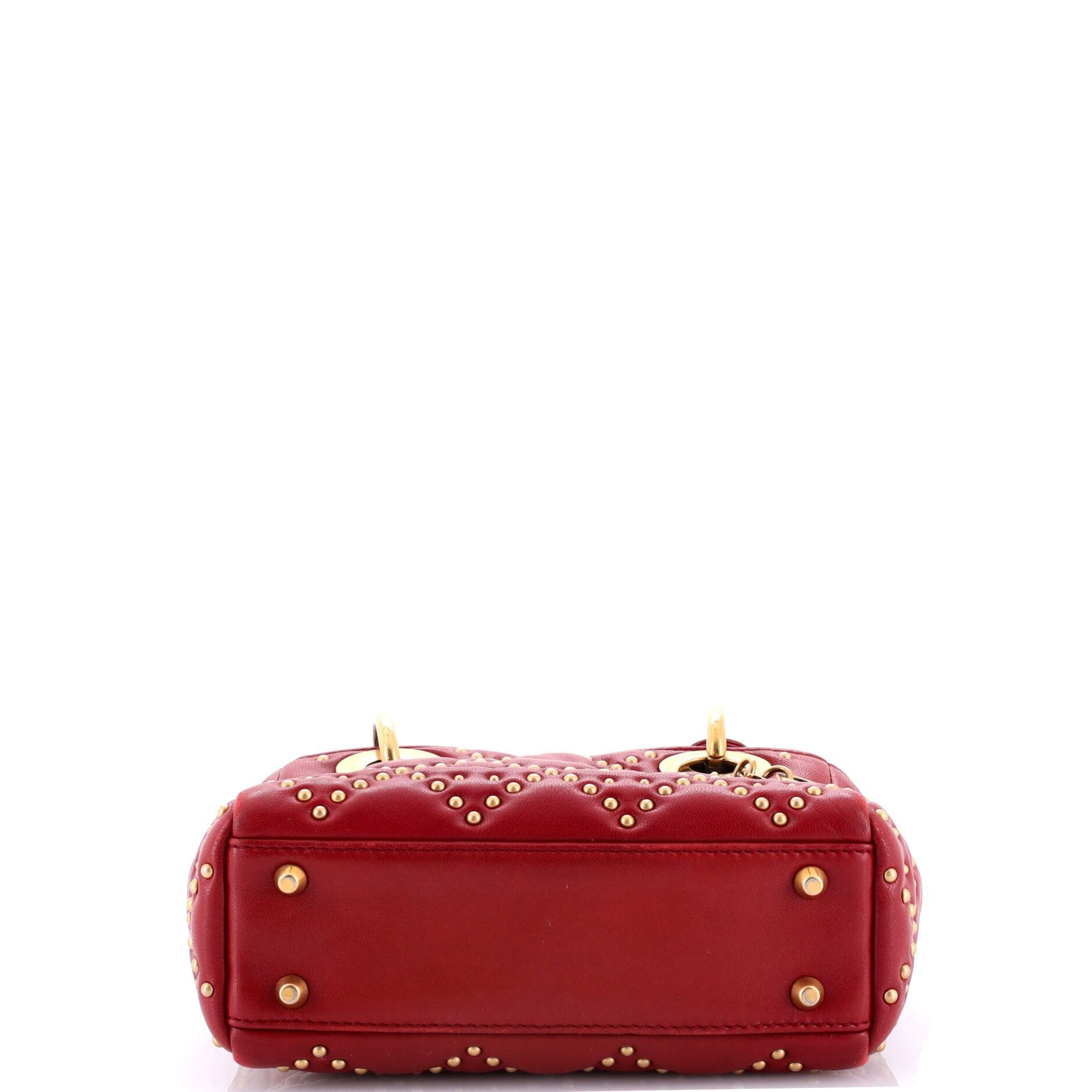 Christian Dior Supple Lady Dior Bag Cannage Studded Lambskin Mini