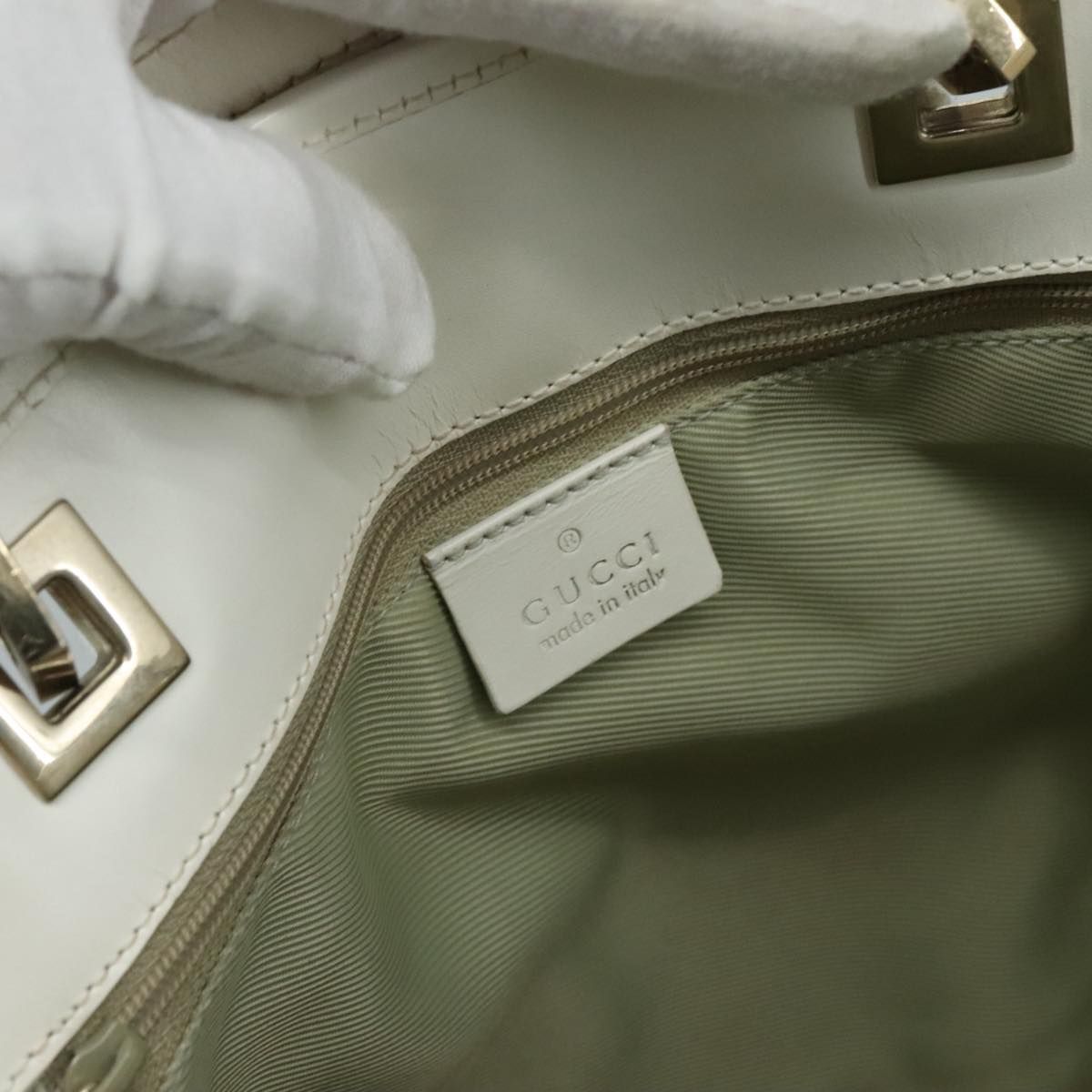 Gucci Gg Canvas Tote Bag Gold 002 1098 Auth