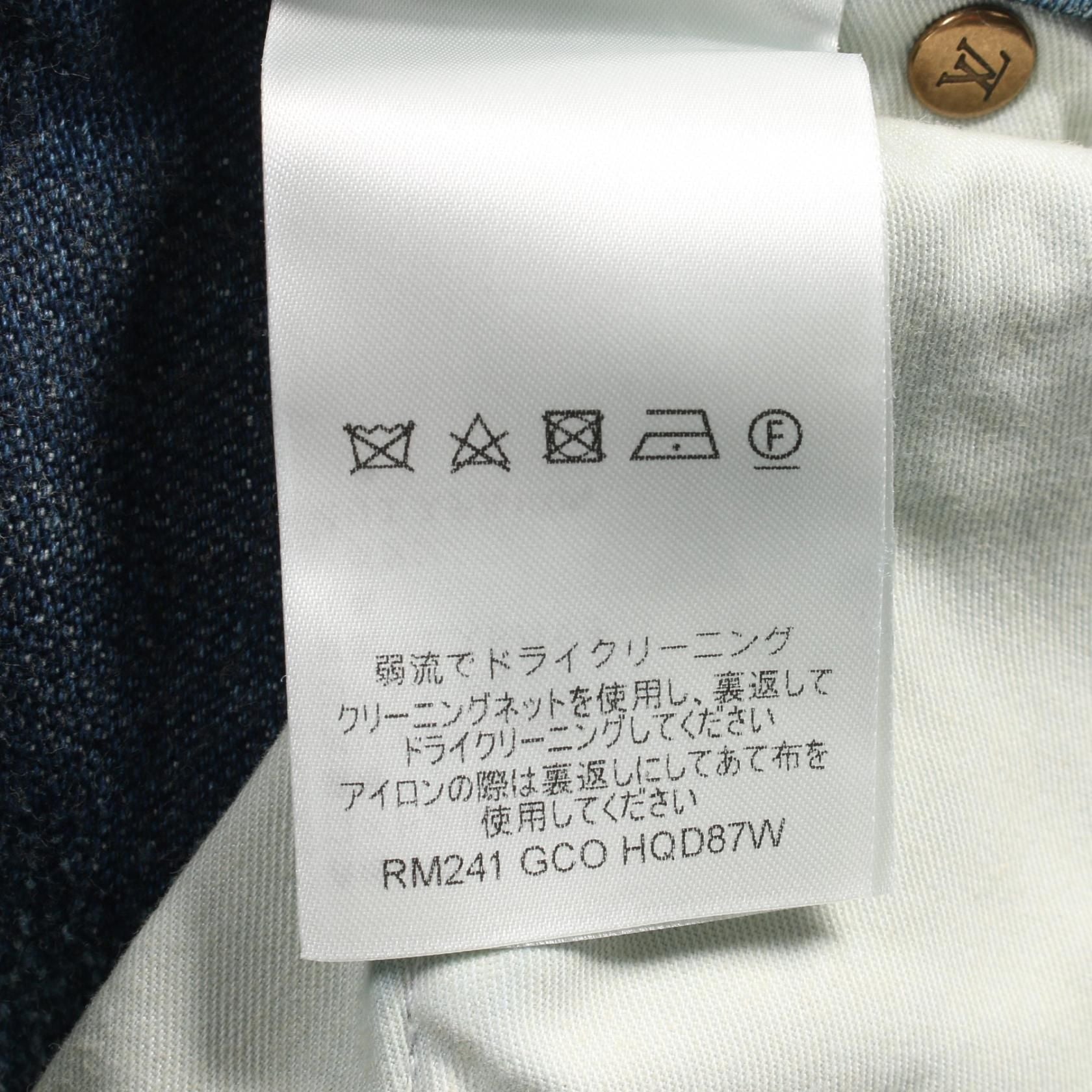 Louis Vuitton Damier Skate Blue Denim Pants Rm 241 Gco Hqd 87w