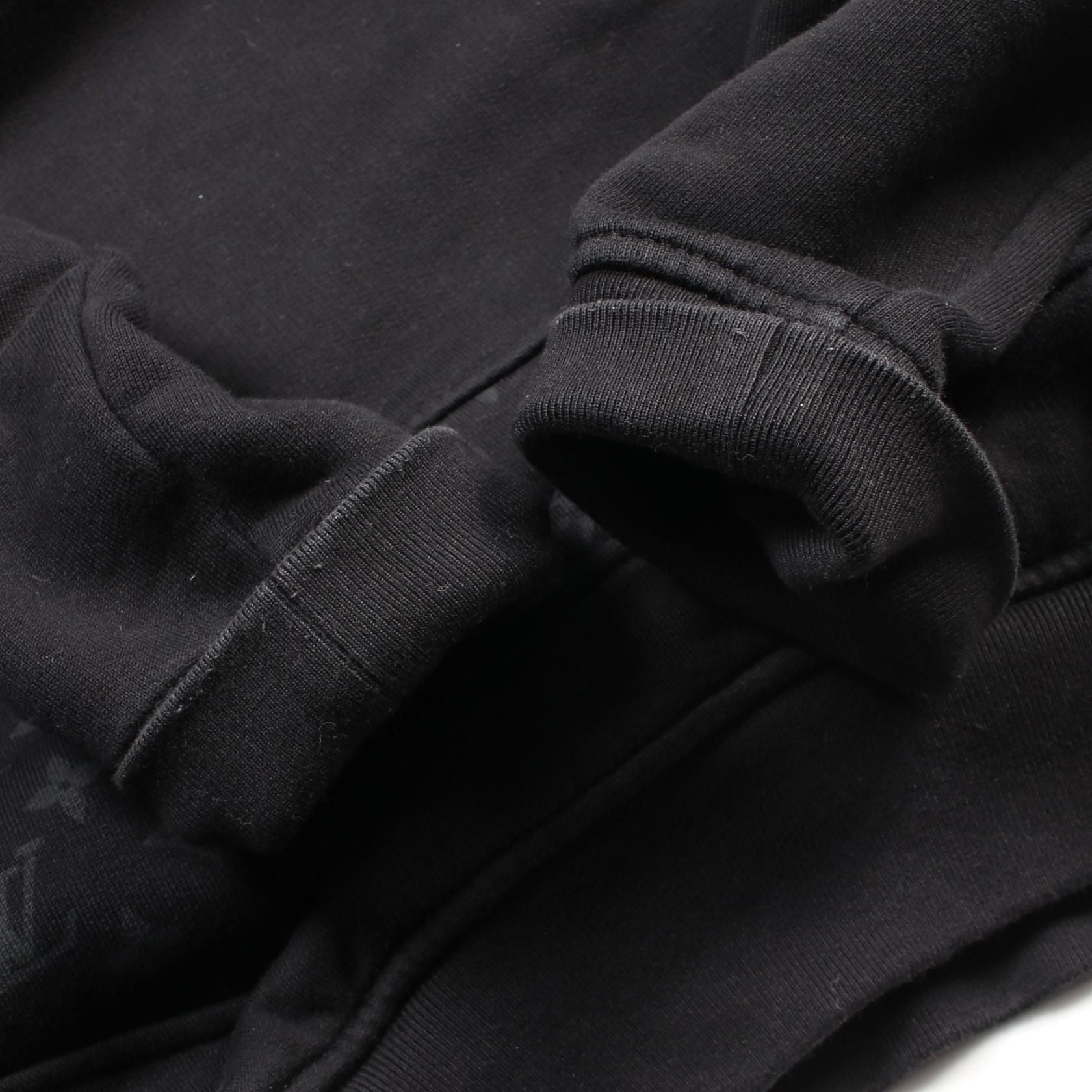 Louis Vuitton Monogram Circle Cut Black Hoodie Rm 211q Rle Hky 43w Ca