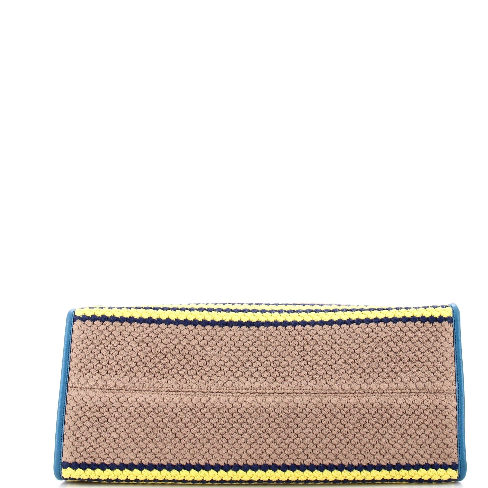 Gucci Getaways Convertible Open Tote Embroidered Woven Fabric Large