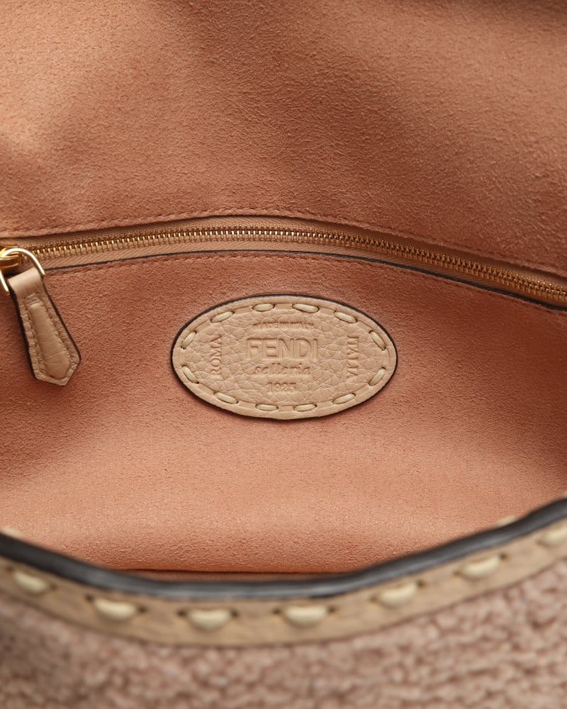 Fendi Iconic Shearling Medium Baguette Bag