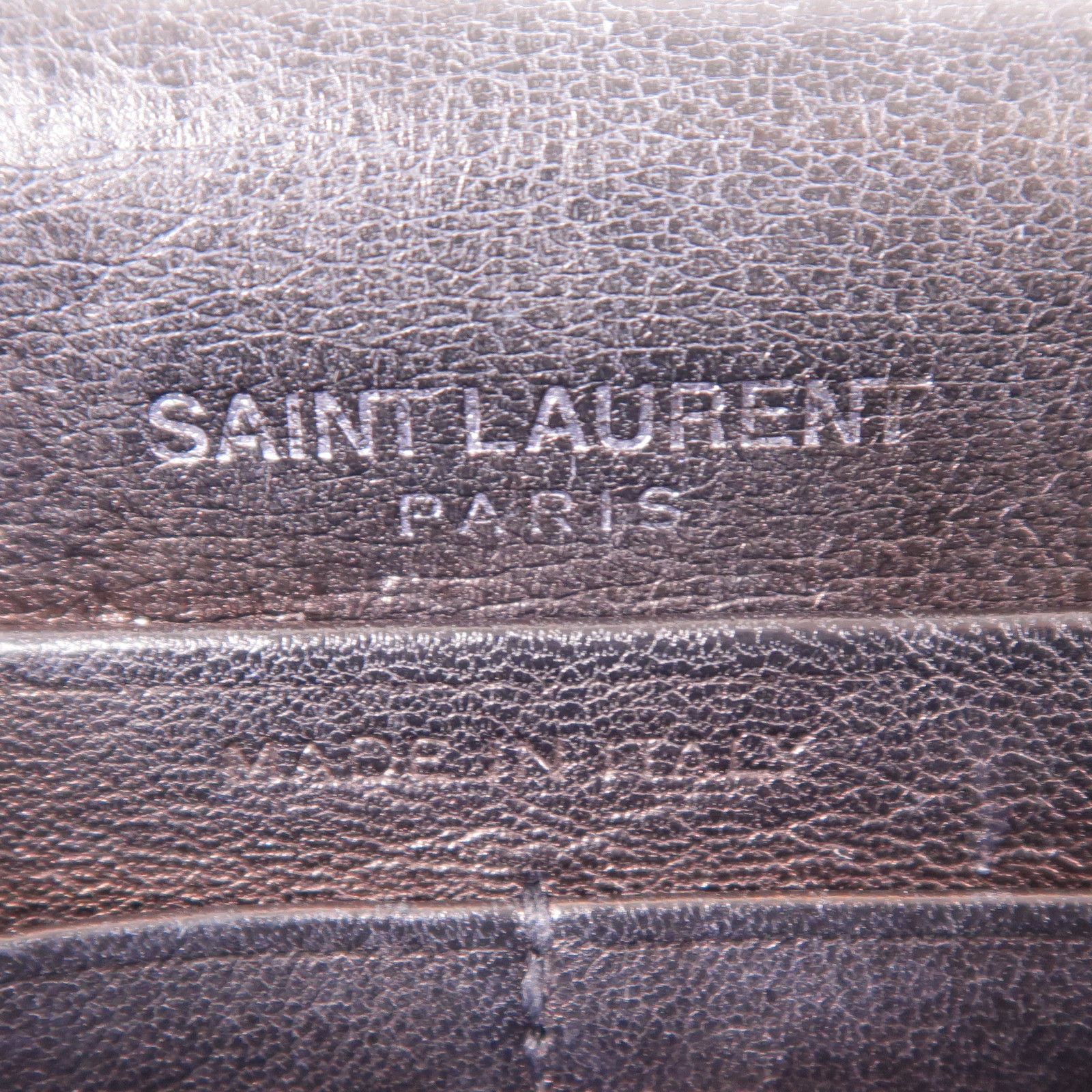 Yves Saint Laurent Cowhide Leather Kate Silver Crosshair Shoulder Bag Black Calfskin (cowhide) 45