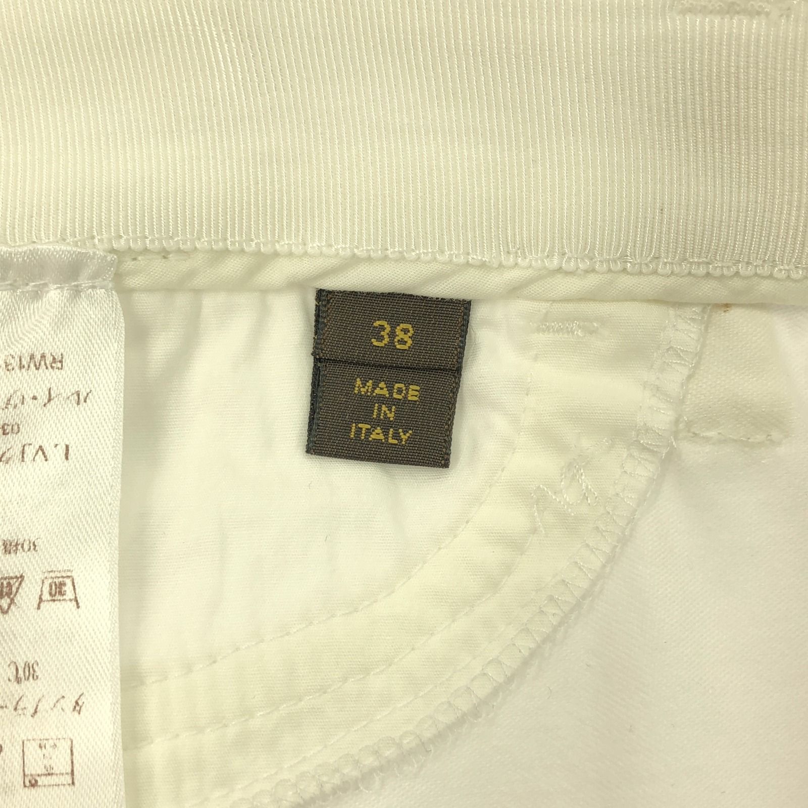 Louis Vuitton White/camel White Pants