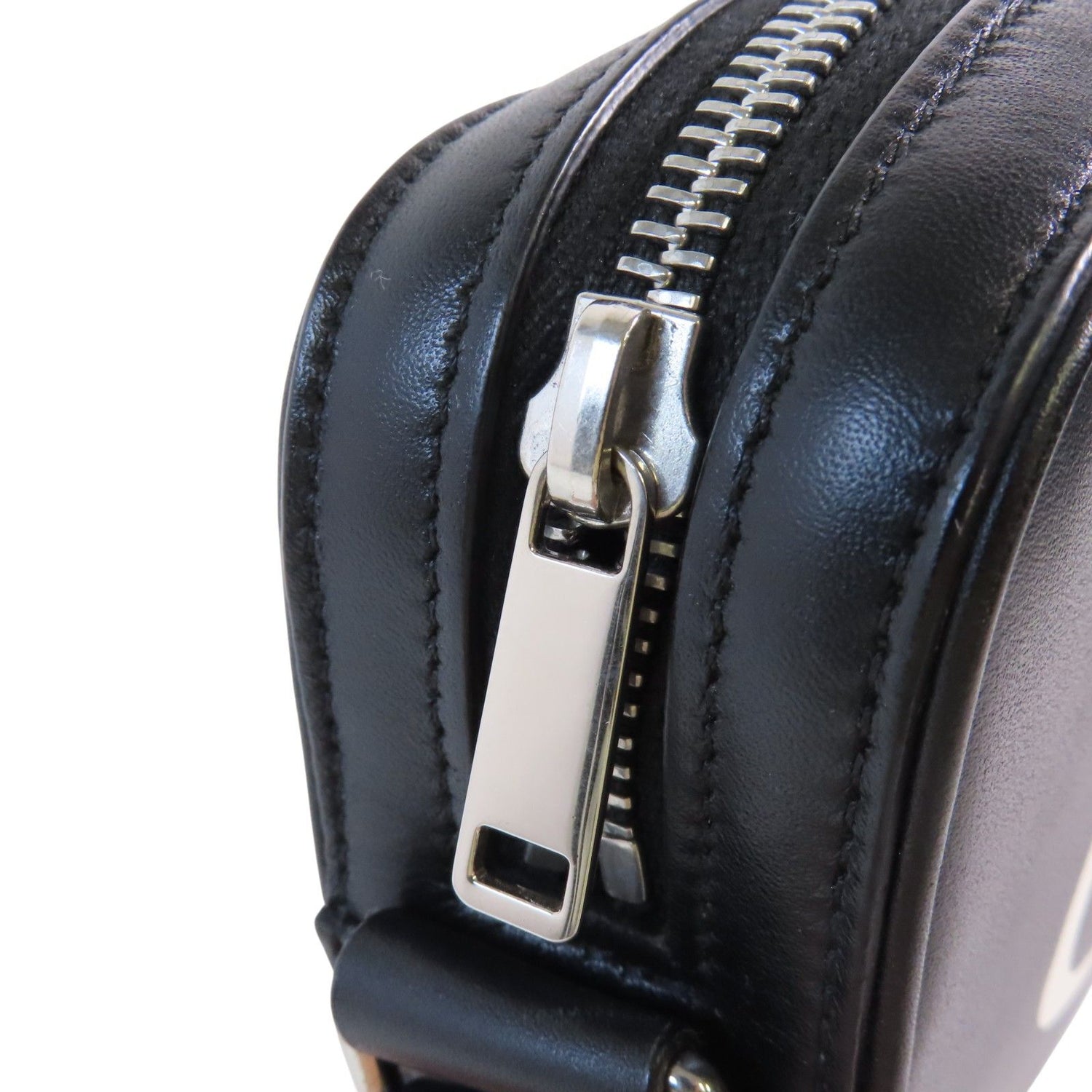 Celine Cowhide Leather Shoulder Bag Silver Shoulder Bag Black Calfskin (cowhide) F-cu-3201