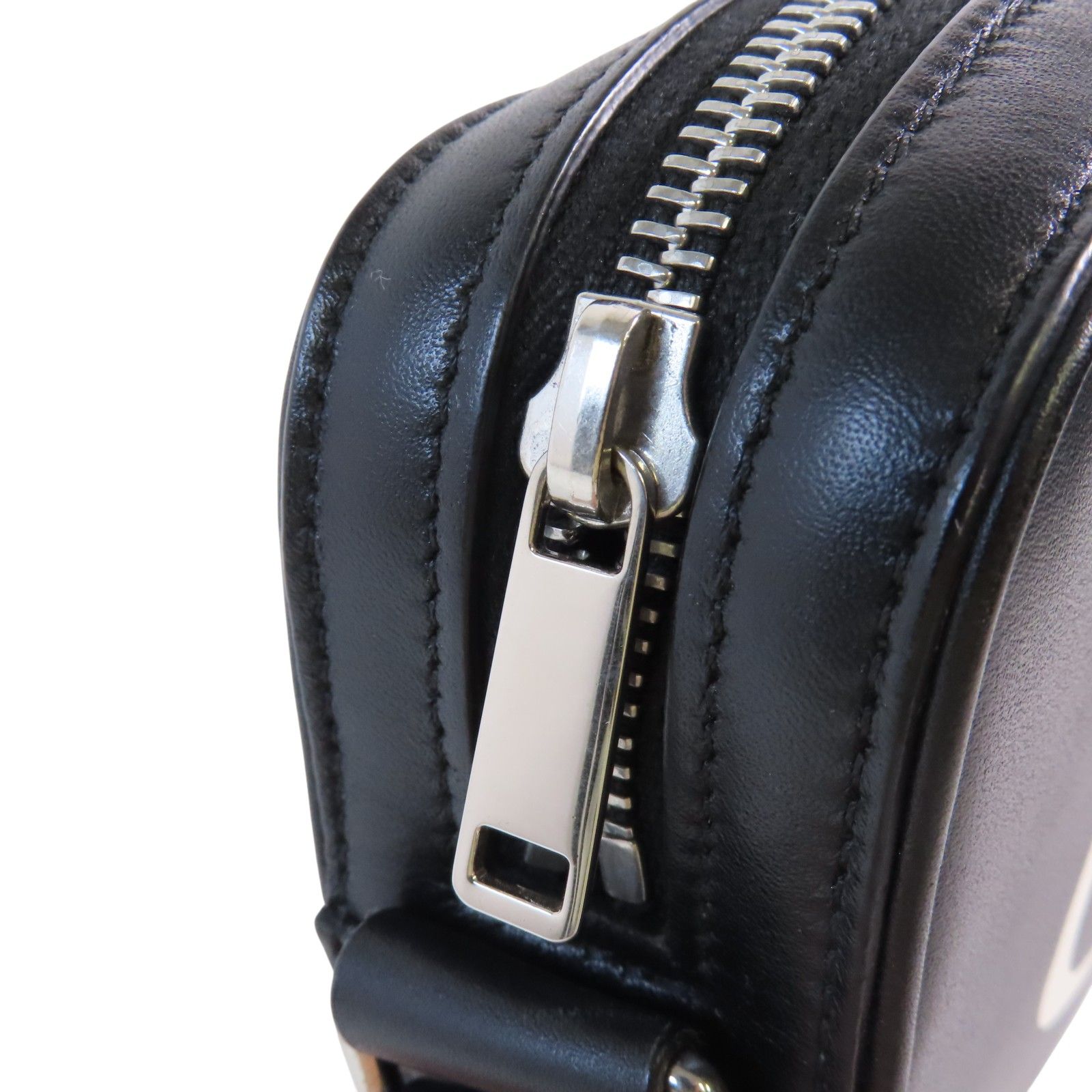 Celine Cowhide Leather Shoulder Bag Silver Shoulder Bag Black Calfskin (cowhide) F-cu-3201