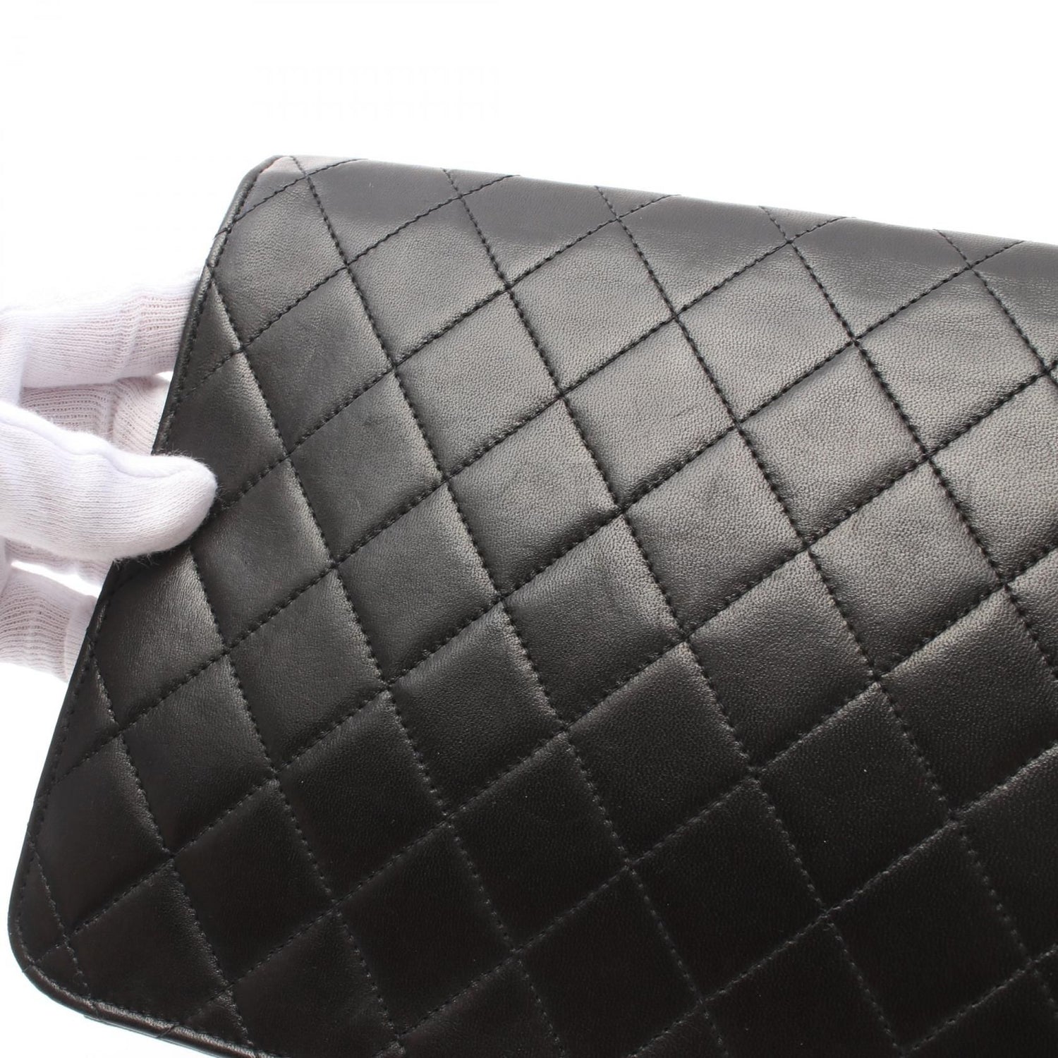 Chanel Lambskin Quilted Medium Single Flap Black