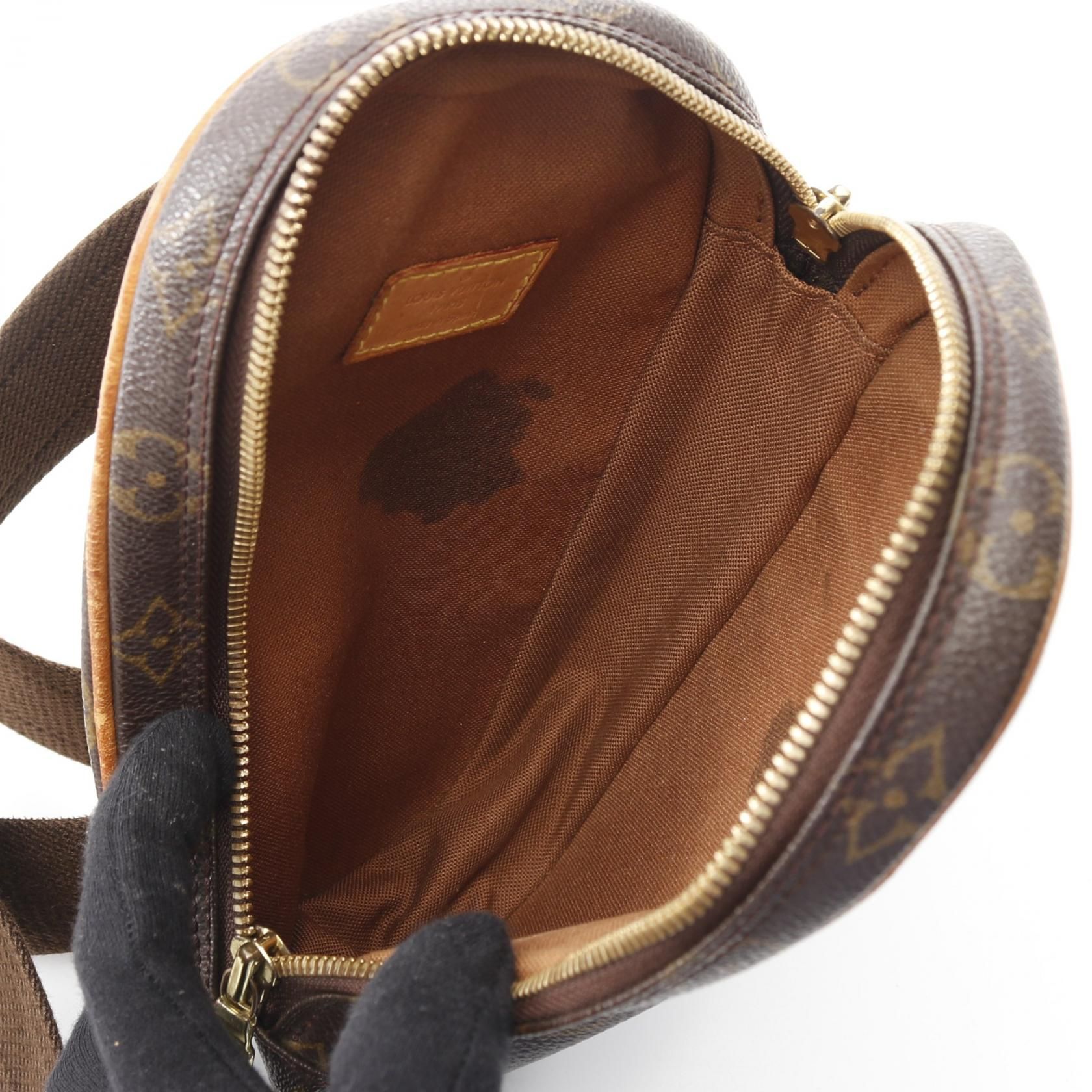 Louis Vuitton Pochette Gange Brown Waist Bag Body Bag M 51870