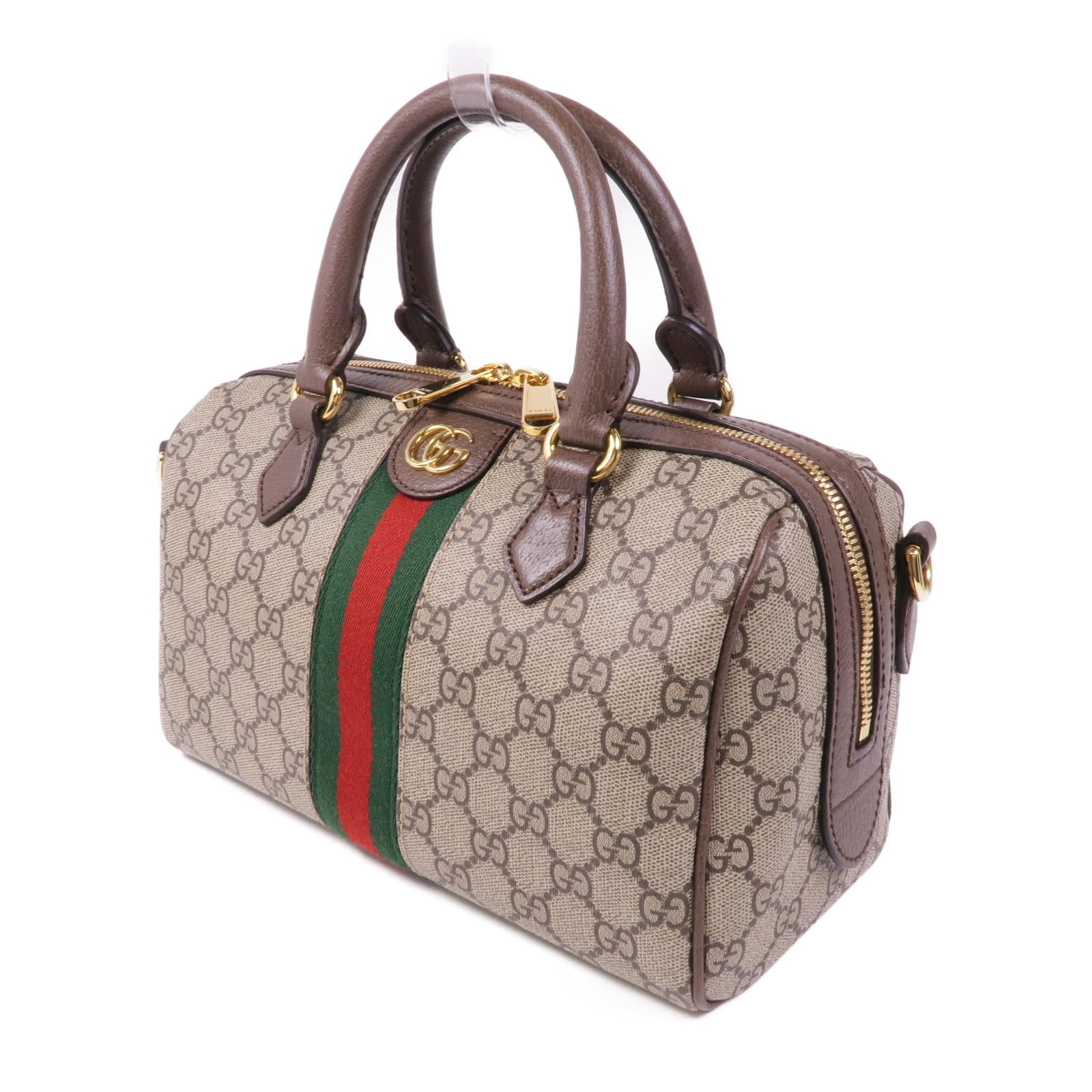 Gucci Painted Canvas Ophidia Gg Hand-turned Shoulder And Back Bag 2way Shoulder Bag Brown Pvc Coated Canvas 772061