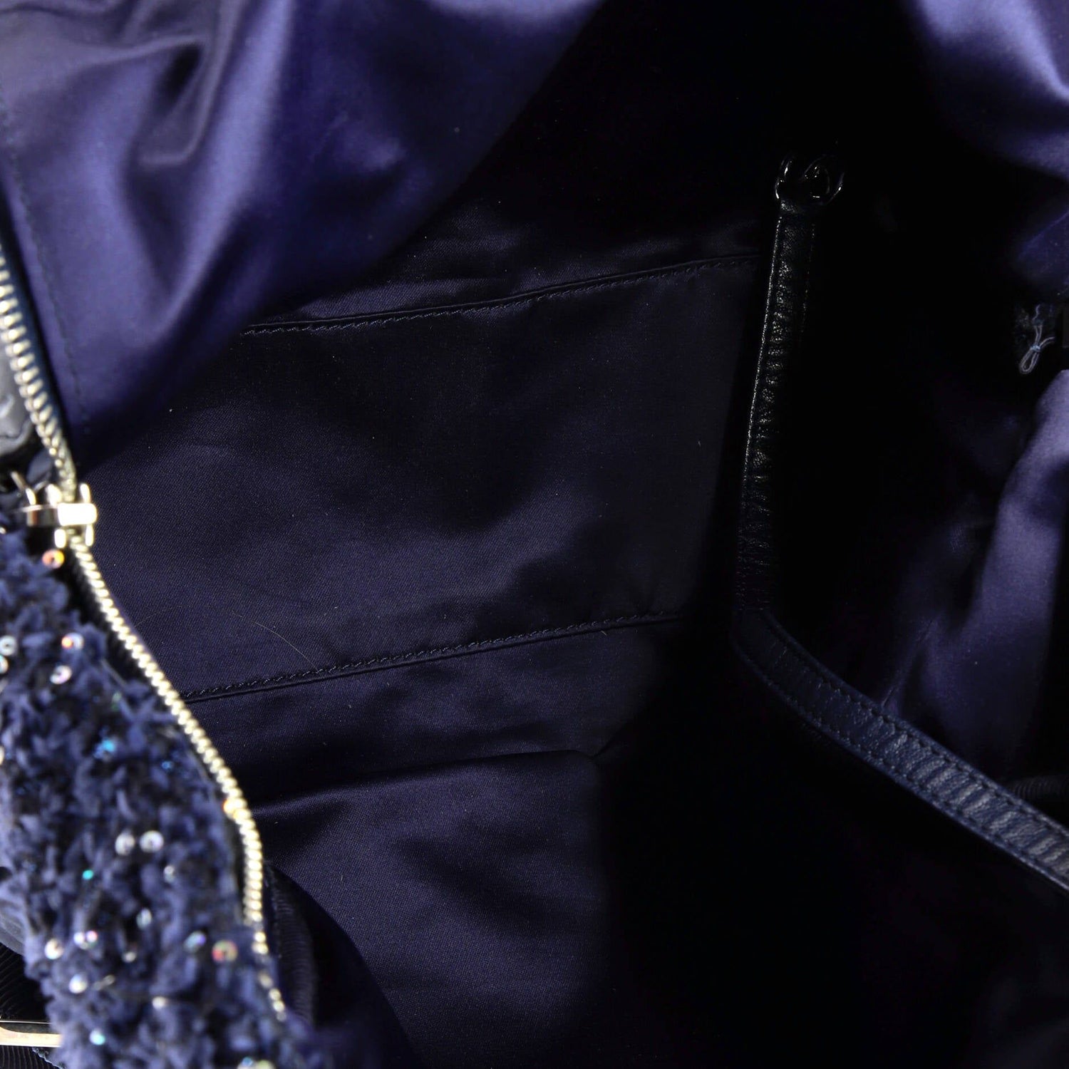 Chanel Astronaut Essentials Backpack Quilted Nylon With Tweed Medium