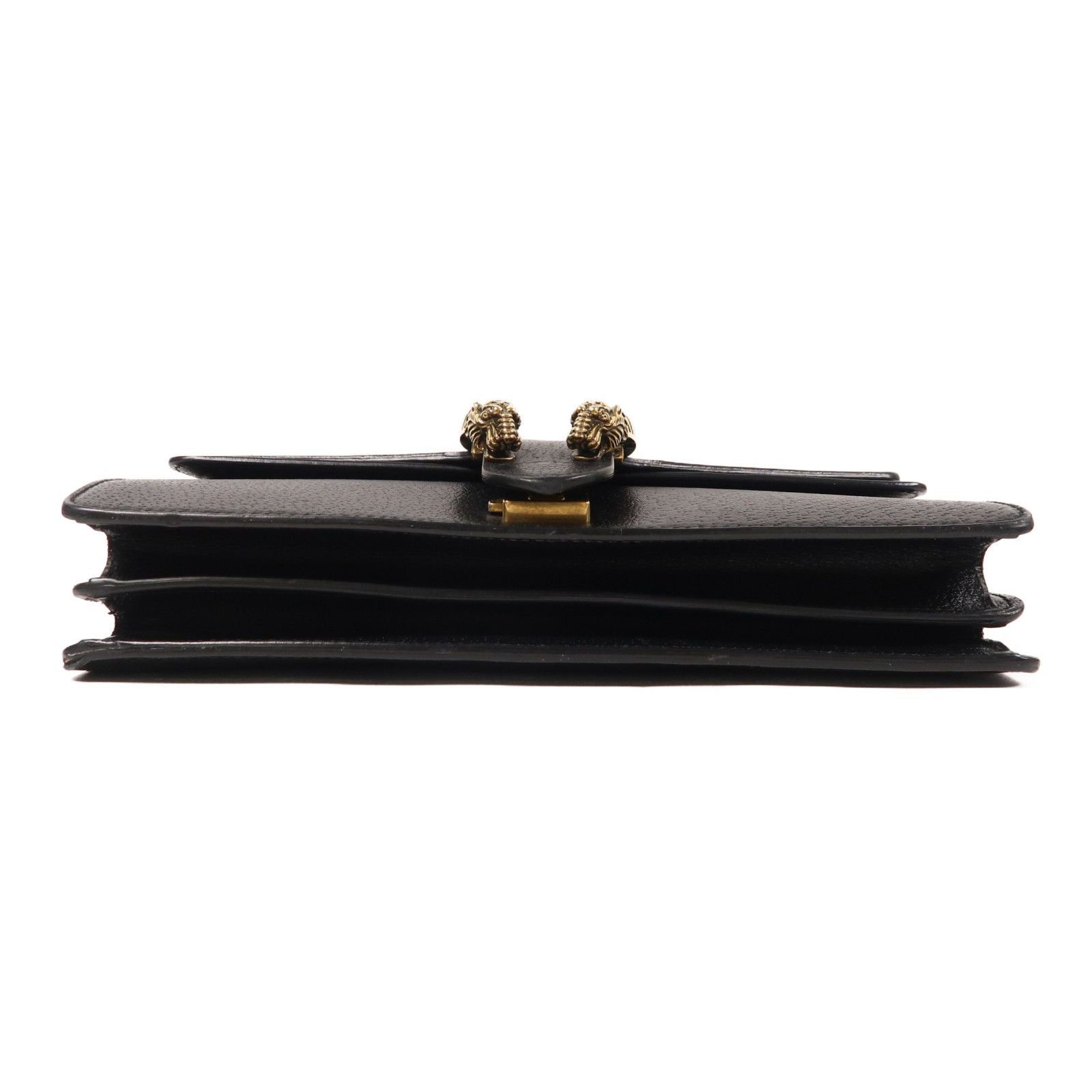 Gucci Cowhide Leather Dionysus Crossbody Back Bag Black Color Shoulder Bag Black Calfskin (cowhide) 4