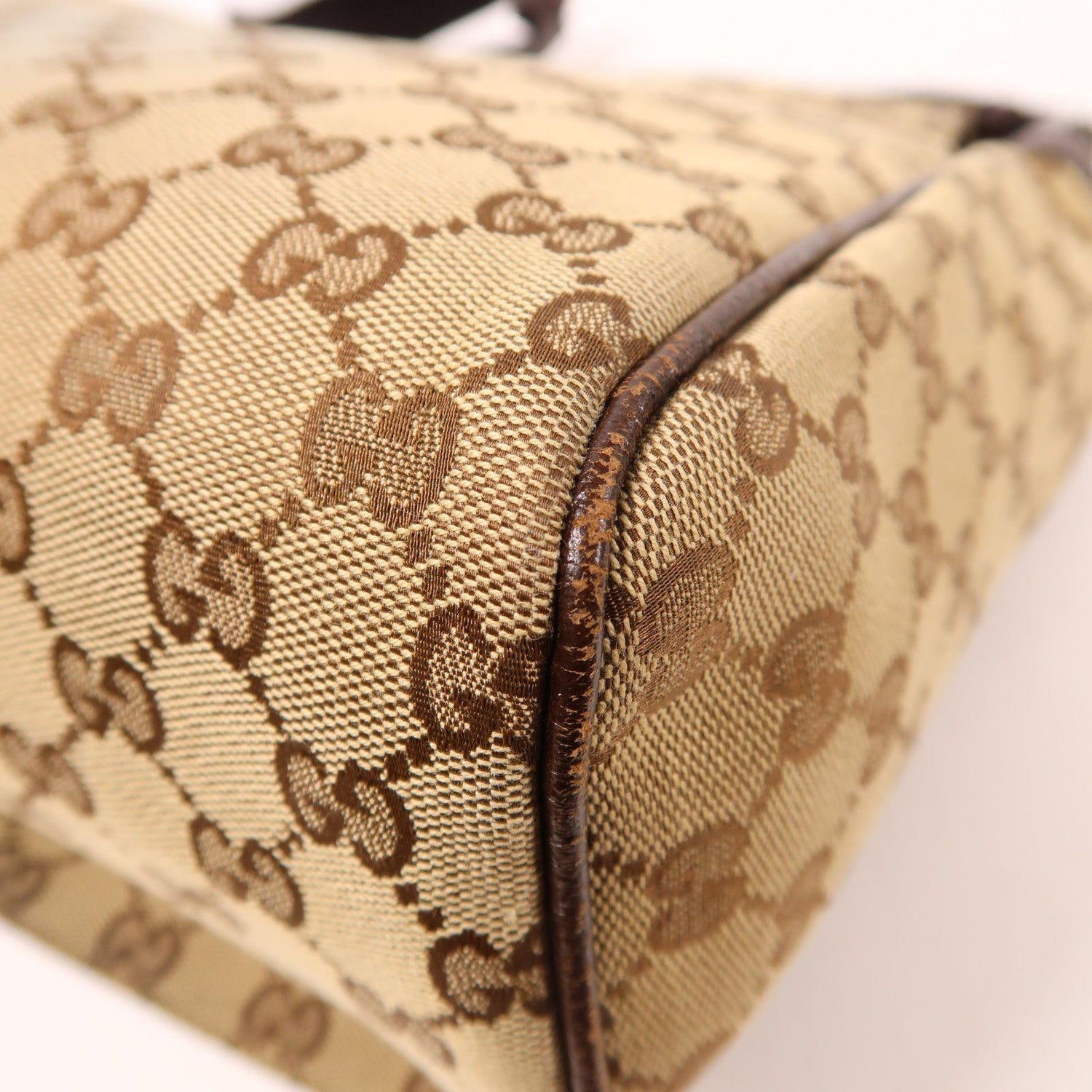 Gucci Canvas Shoulder Bag Brown Canvas 145861