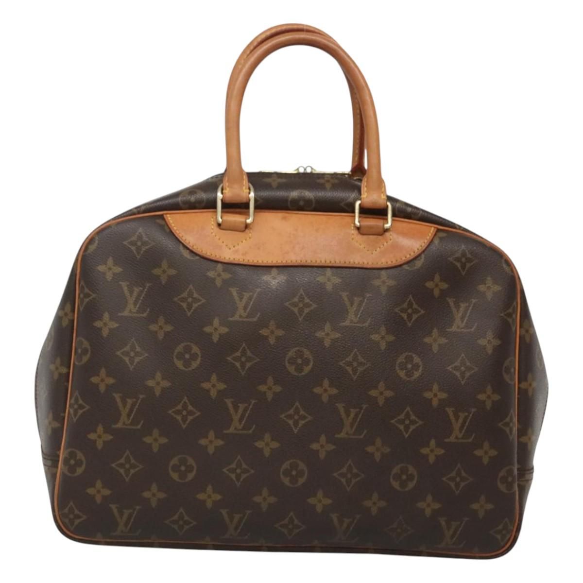 Louis Vuitton Monogram Deauville Hand Bag M 47270 Lv Auth