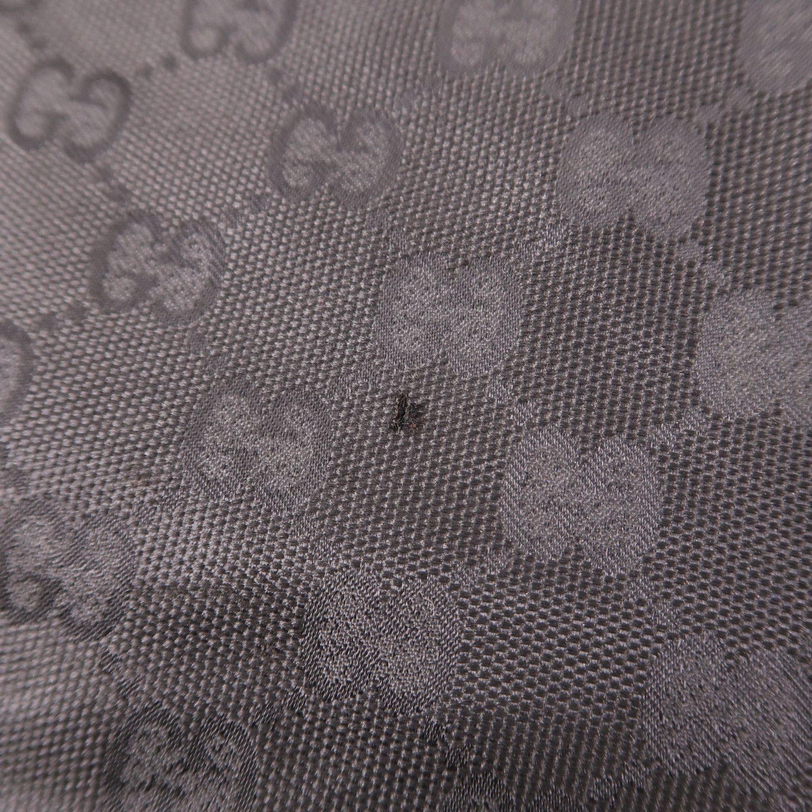 Gucci GG Monogram Web Handle Bucket Tote Black