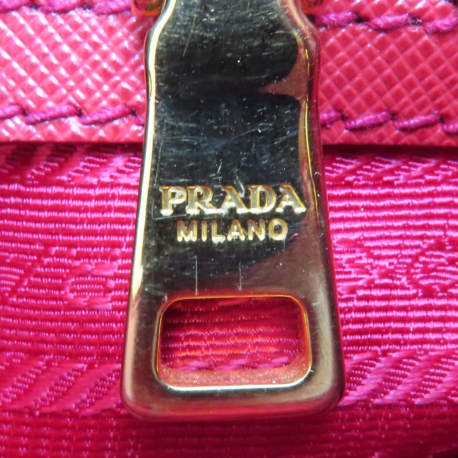 Prada Saffiano Galleria Medium Shoulder Bag Calfskin Red