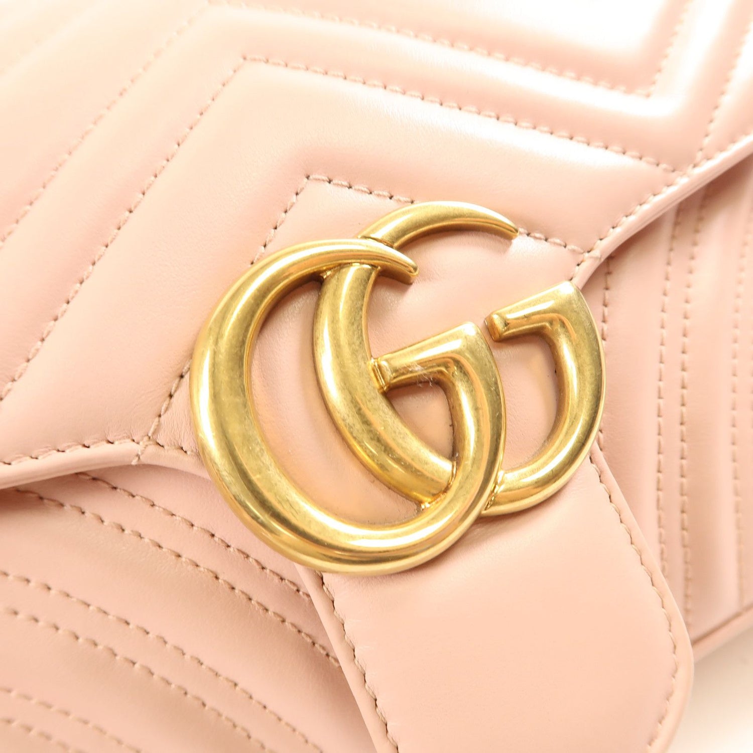 Gucci Small GG Marmont Flap Bag, Matelasse Chevron