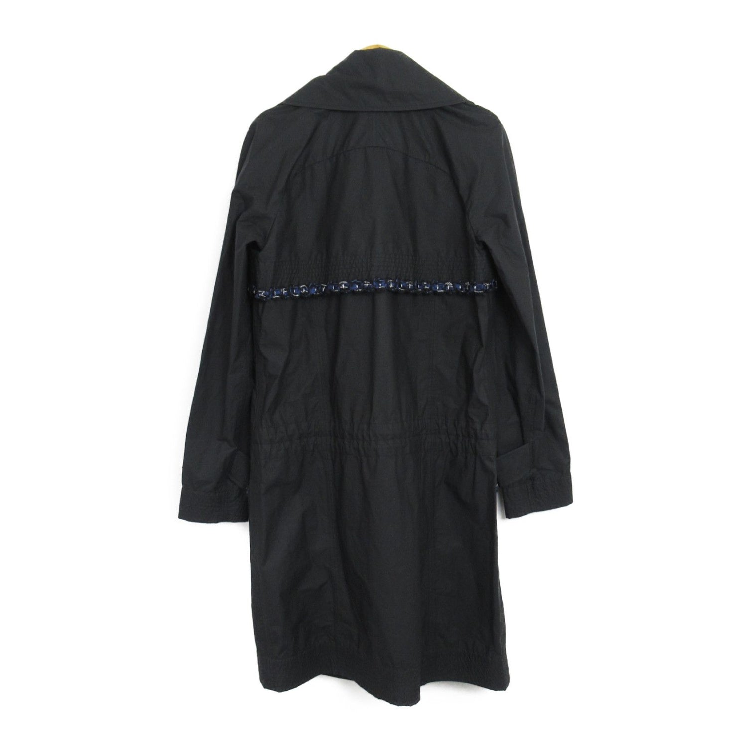 Chanel Black Nylon Windbreaker Coat P 48056v 35925