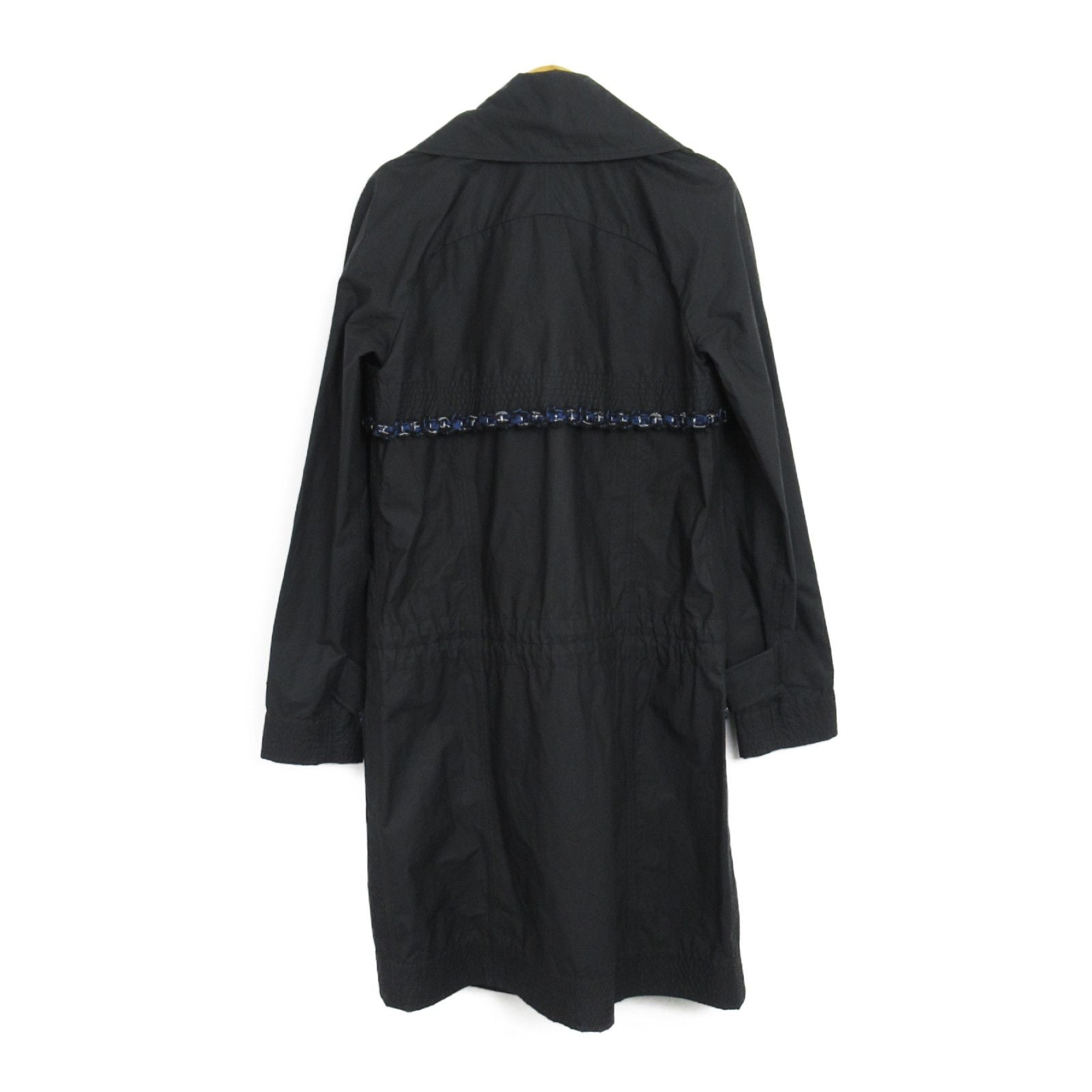 Chanel Black Nylon Windbreaker Coat P 48056v 35925