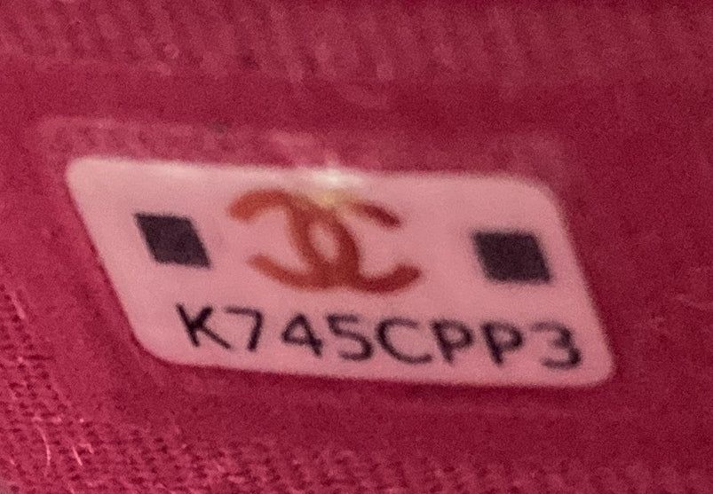 Chanel Quilt Metal Edge Cc Phone Holder With Chain Quilted Lambskin