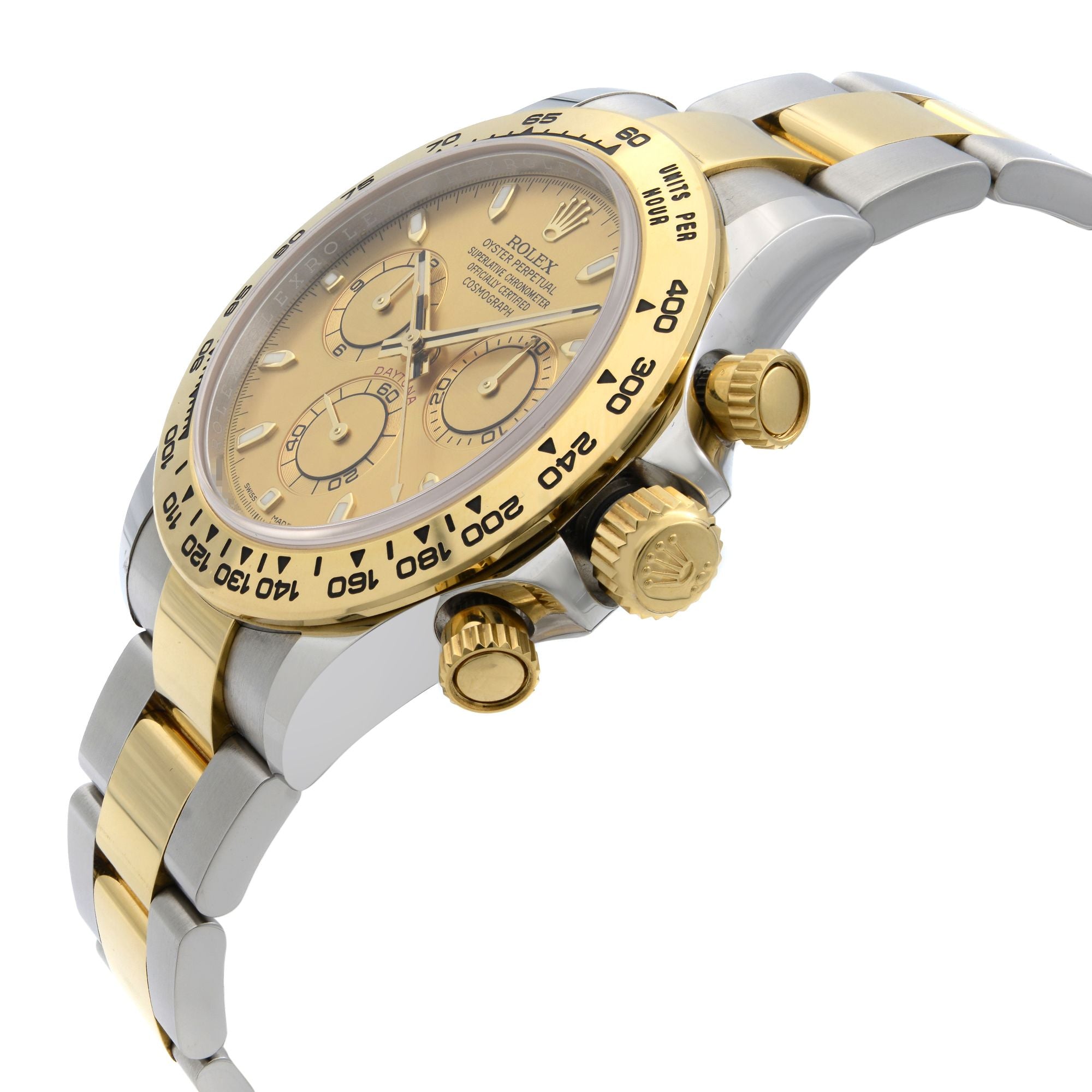 Rolex Daytona Steel 18K Yellow Gold Champagne Dial Mens Automatic Watch 116503