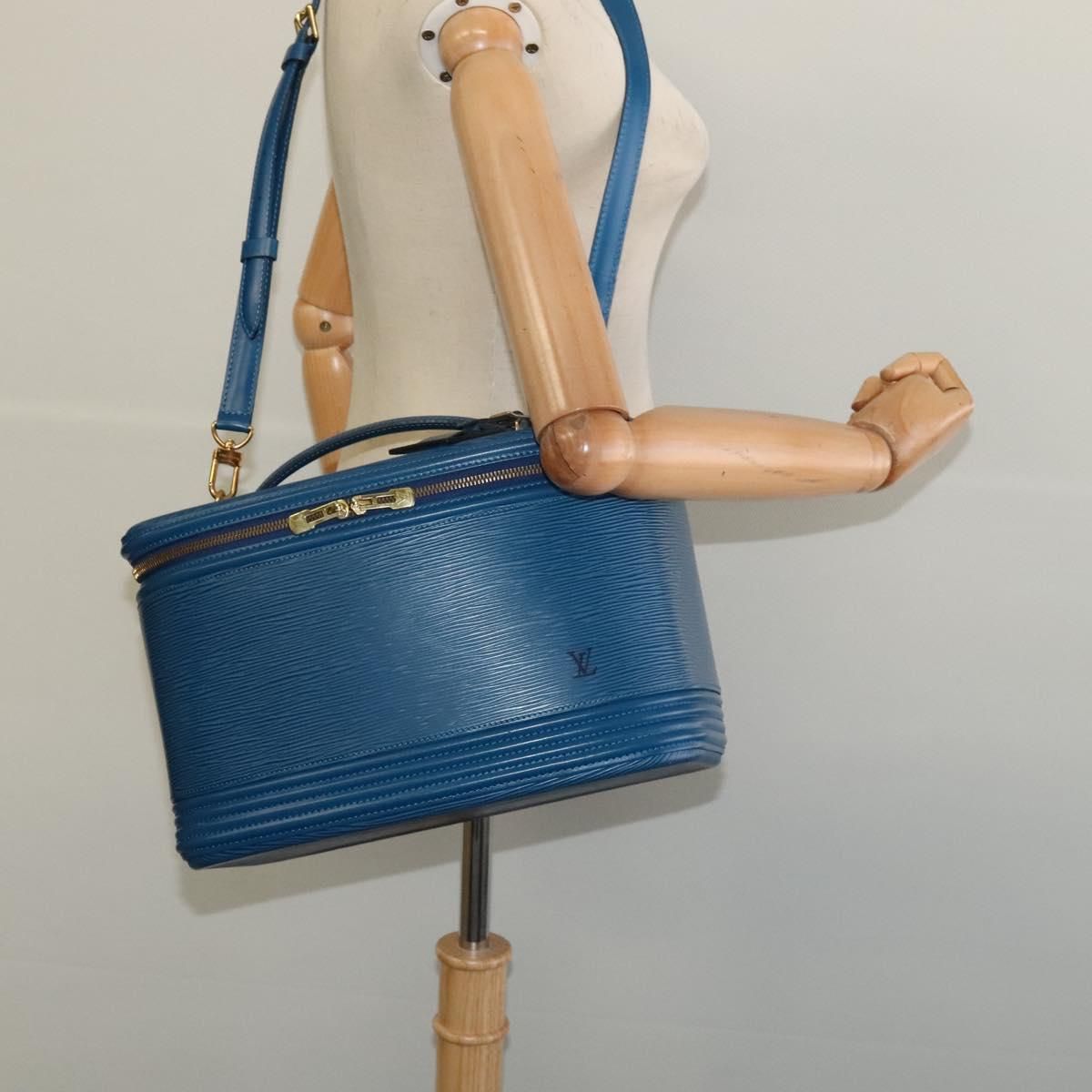 Louis Vuitton Epi Nice Hand Bag 2way Toledo Blue M 48015 Lv Auth