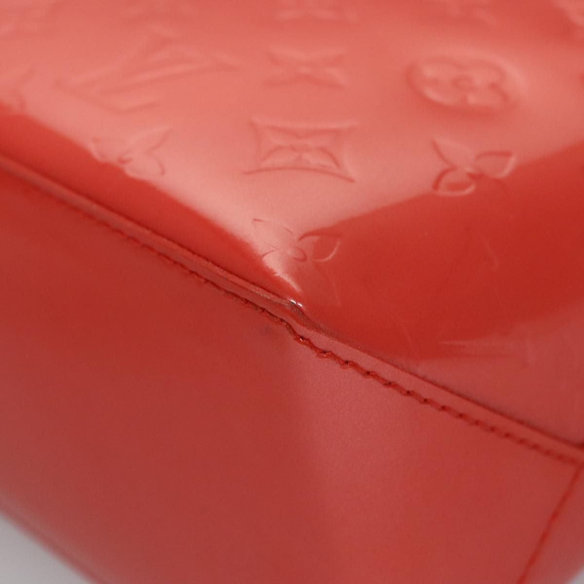 Louis Vuitton Vernis Wilshire Pm Hand Bag Orenge M 93644 Lv Auth